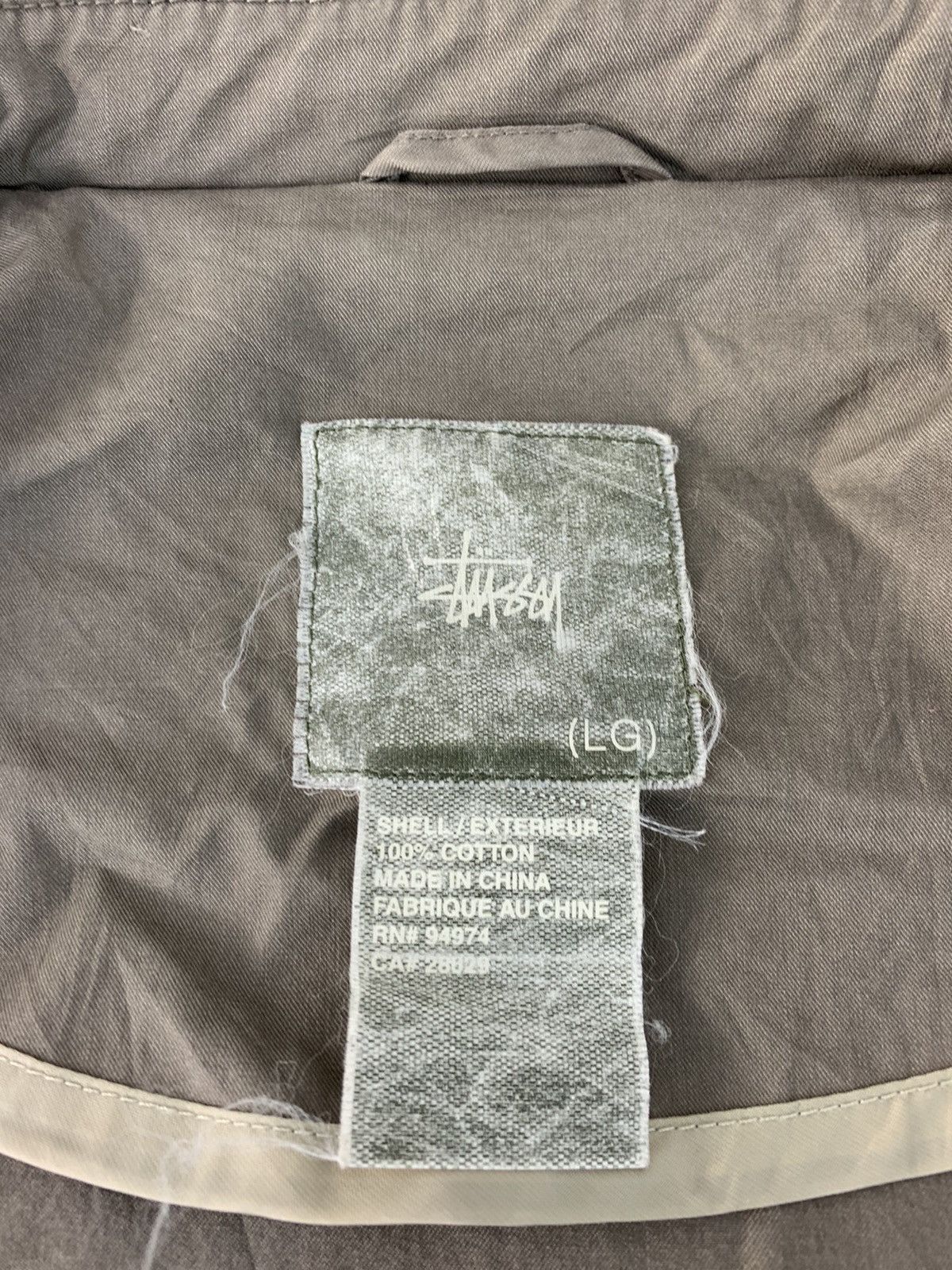Stussy Hype 90s Stussy Khakis Work Zipper Jacket Size US L / EU 52-54 / 3 - 3 Thumbnail