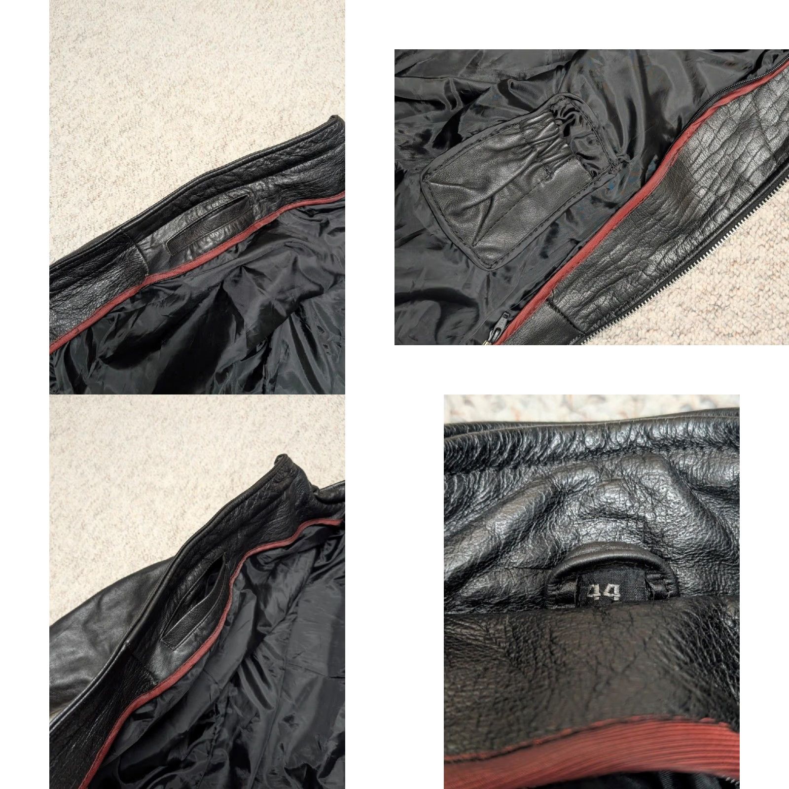 Vintage VINTAGE Jamin Leather Motorcycle Jacket Mens L Black Cowhide Leather 90s Cafe Racer Vintage 1990s Size US L / EU 52-54 / 3 - 8 Thumbnail