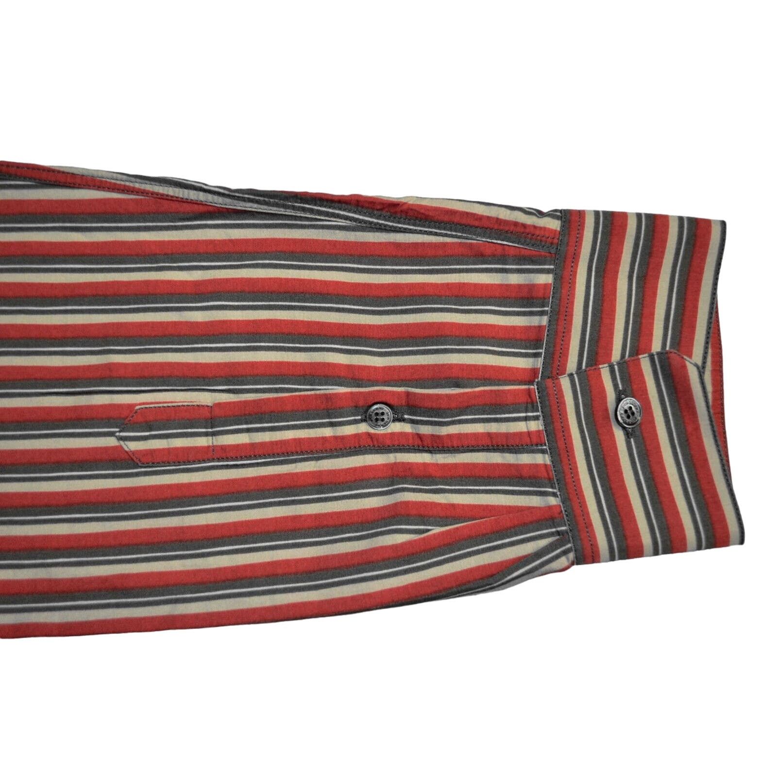 Burberry BURBERRY LONDON Re White Cotton Silk Striped Casual Shirt XL Size US XL / EU 56 / 4 - 5 Thumbnail