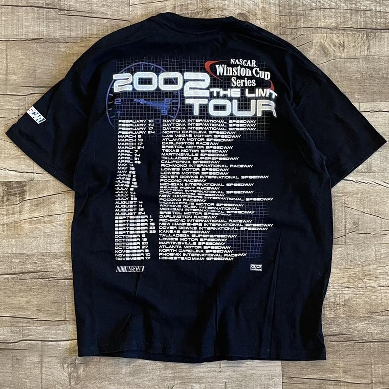 NASCAR × Vintage Vintage 2002 NASCAR Winston Cup Series Schedule T-Shirt Size US L / EU 52-54 / 3 - 2 Thumbnail