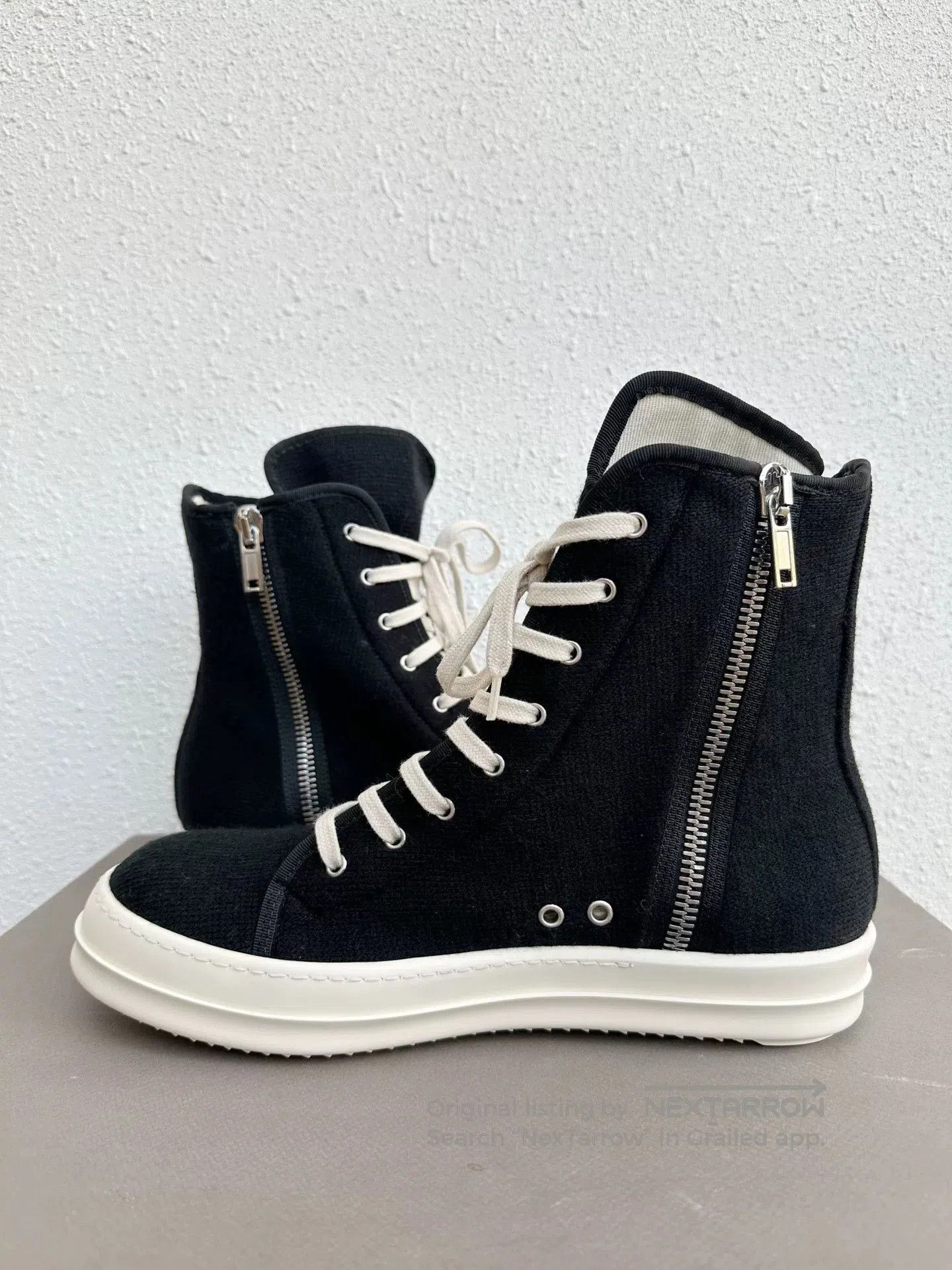 Rick Owens Drkshdw Rick Owens RO High-Top Black White. Size US 10 / EU 43 - 5 Thumbnail