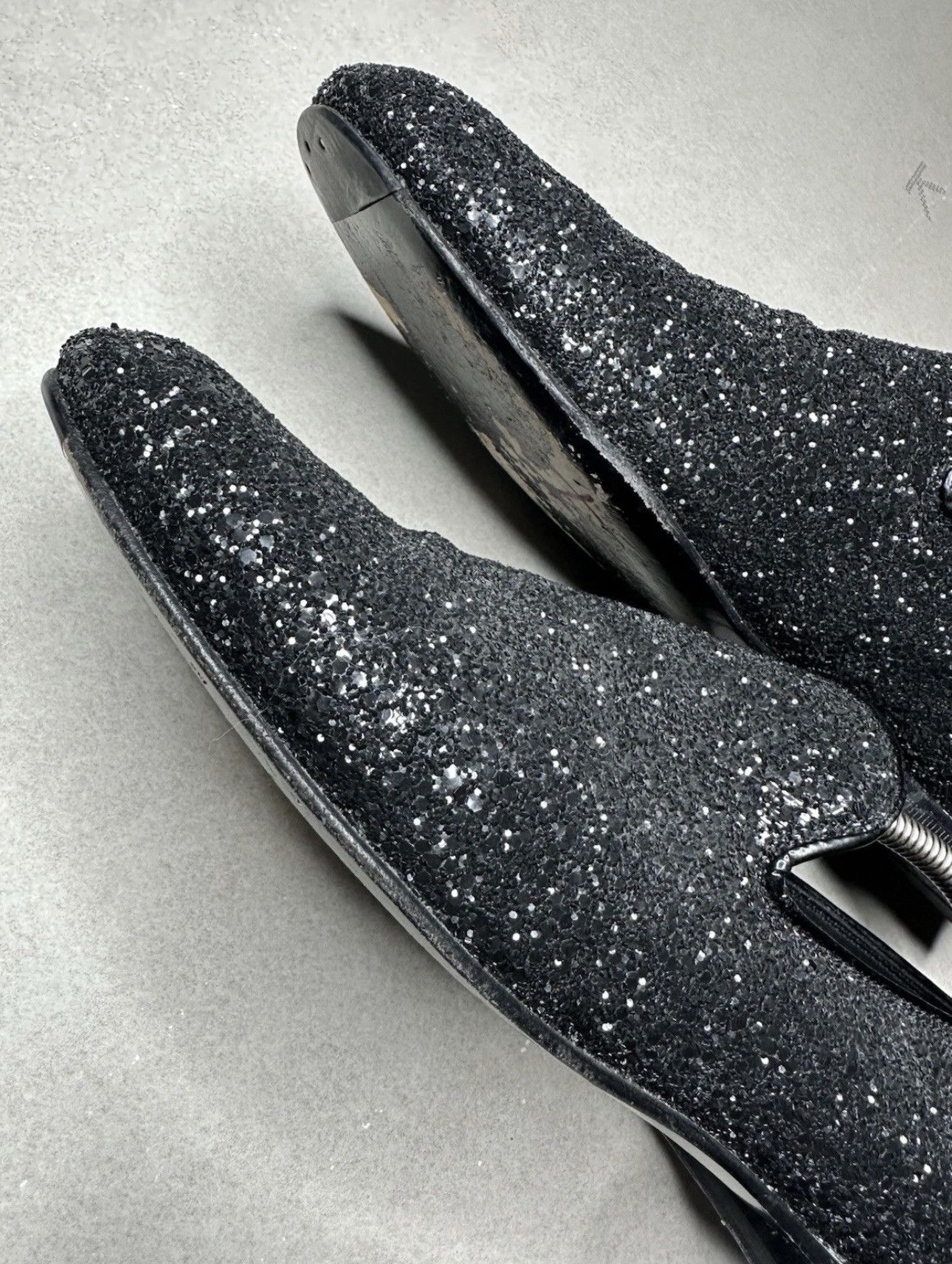 Jimmy Choo Jimmy Choo Black Glitter Loafers Men Size 44 EU Dress Shoes Size US 11 / EU 44 - 6 Thumbnail