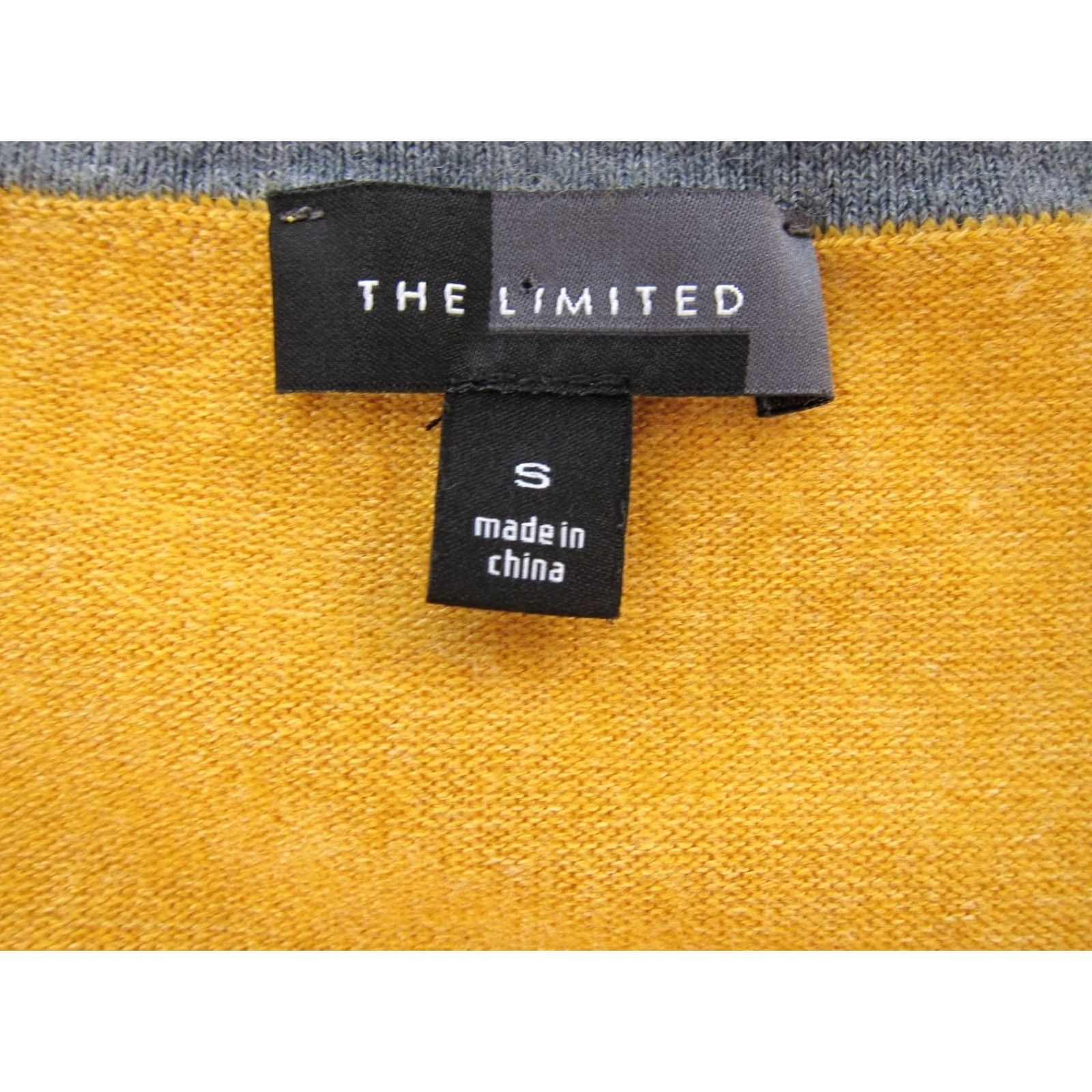 Vintage The Limited Wool Blend Stretch Mustard Yellow 3/4 Sleeve Scoop Neck Sweater S Size S / US 4 / IT 40 - 4 Thumbnail