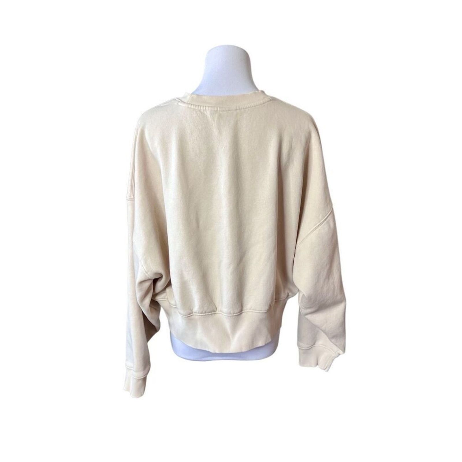 Adidas Adidas Feelcozy Essential Logo Sweatshirt 8 Cream Loose Fit Size M / US 6-8 / IT 42-44 - 4 Thumbnail