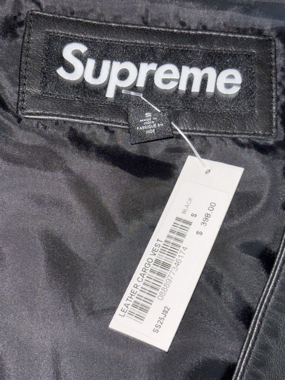 Supreme Supreme leather cargo vest black small Size US S / EU 44-46 / 1 - 3 Thumbnail