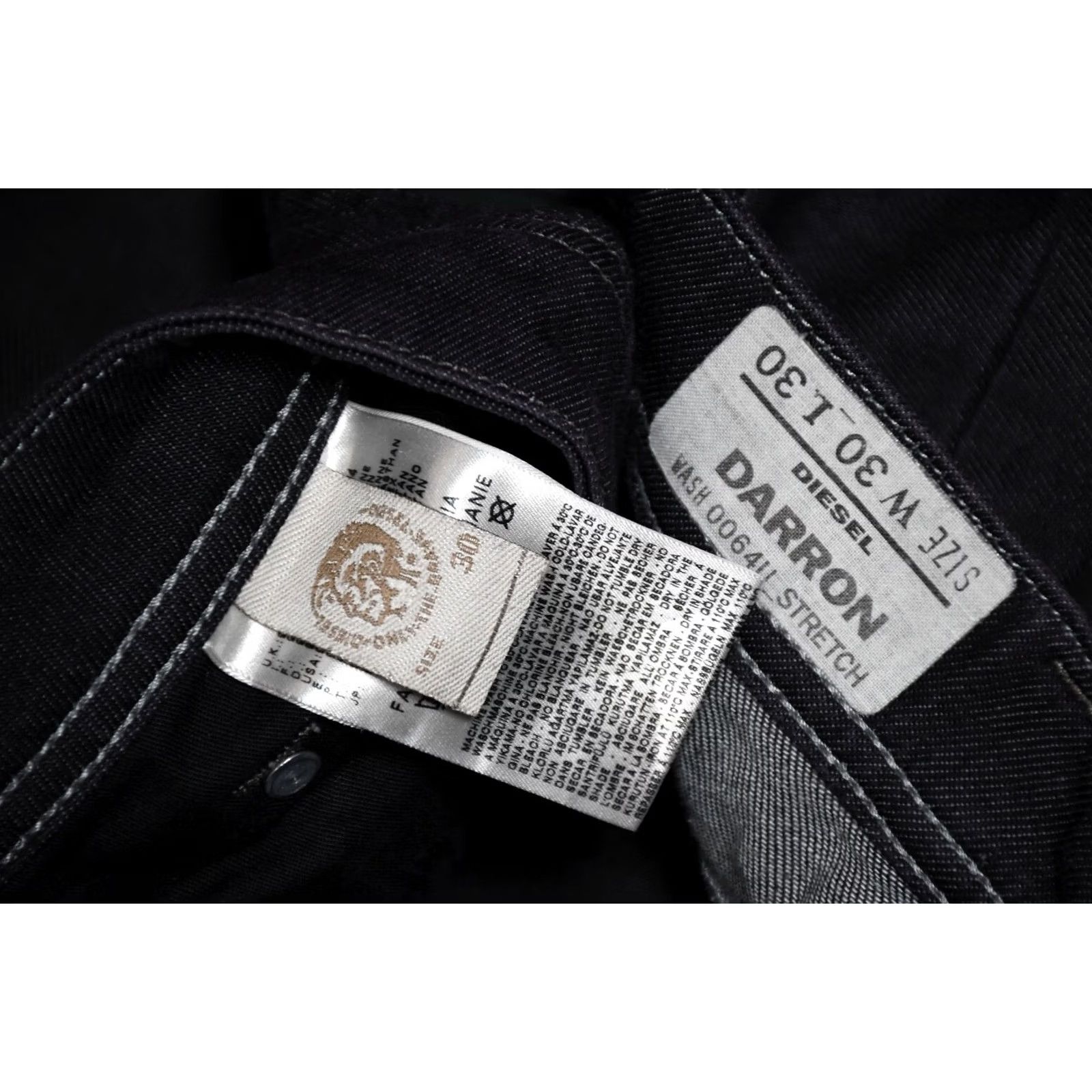Diesel Diesel Darron 0064U Stretch Jeans size W30 L30 Men Regular Blue 98% Cotton 2% Elastane 5-Pocket Design Vintage No Way to go Size US 30 / EU 46 - 5 Thumbnail