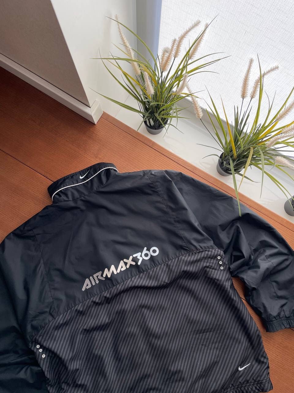 Nike × Vintage Vintage Nike Y2K AirMax 360 Logo Nylon Drill Jacket Bomber Size US L / EU 52-54 / 3 - 16 Thumbnail