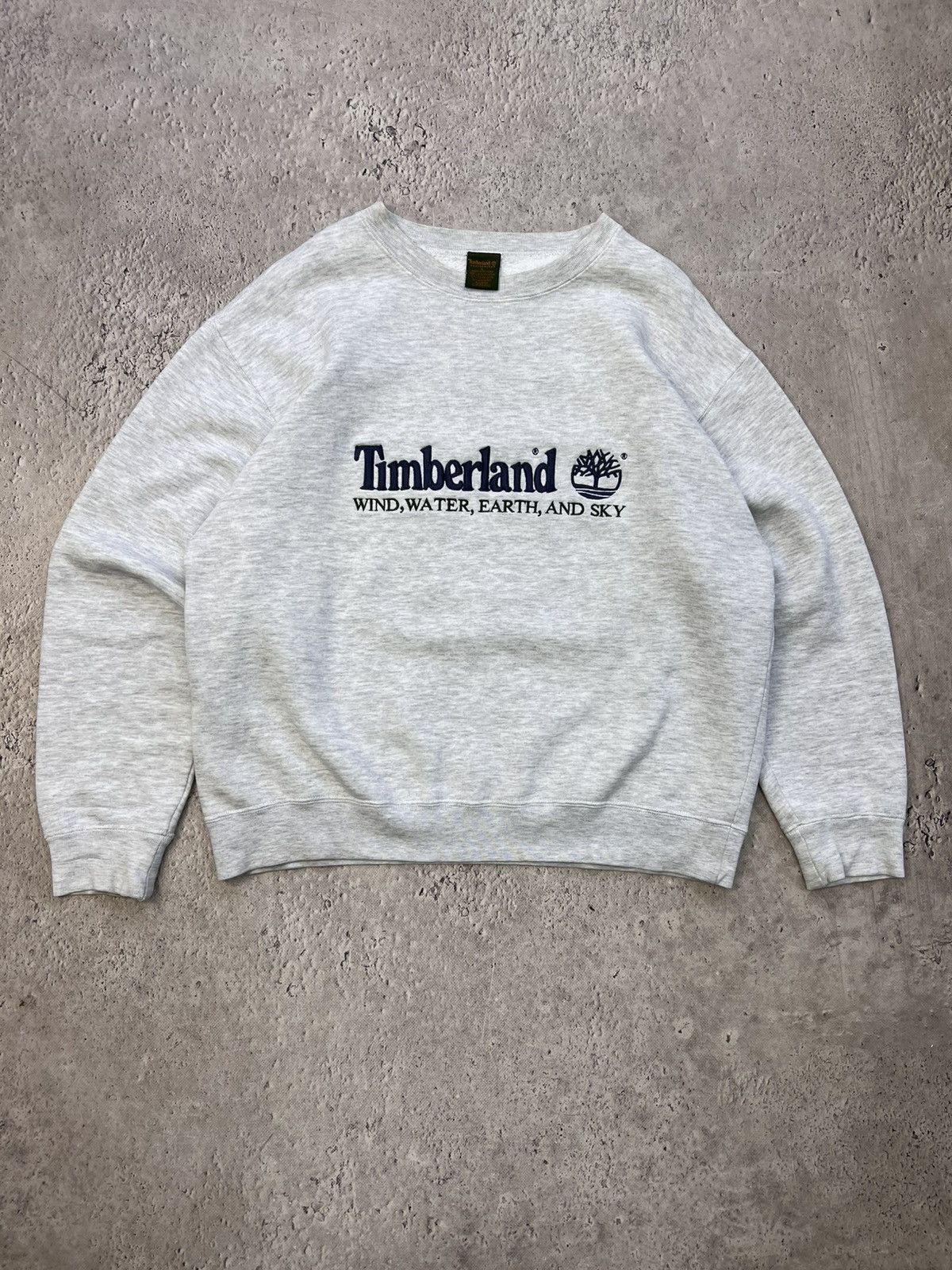 Timberland × Vintage Vintage Timberland Sweatshirt Crewneck Spellout Big Logo Size US L / EU 52-54 / 3 - 1 Thumbnail