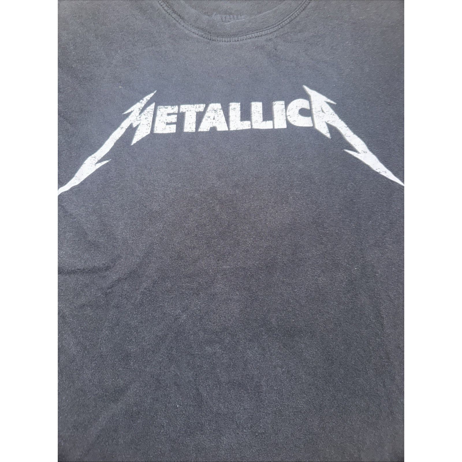Band Tees × Vintage Metallica Spell Out Logo Graphic Band T-Shirt Black M 20x24 Size US M / EU 48-50 / 2 - 2 Thumbnail