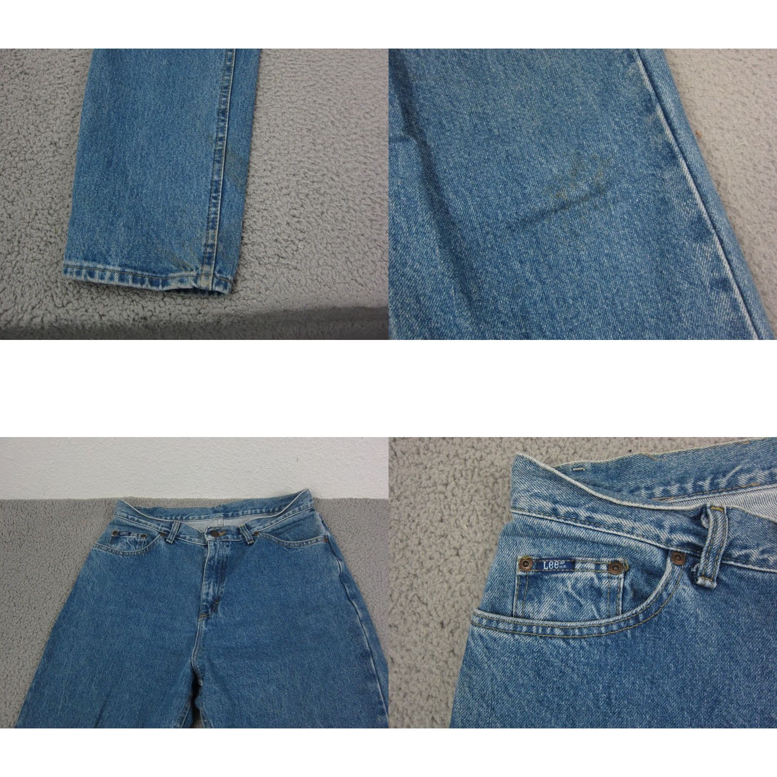 Lee Vintage Lee Jeans Womens 16 Blue 31 x 33 Lightwash Tapered Riders Made in USA Jeans Women 90s USA Men? (Error) Size 38" / US 16 / IT 52 - 9 Thumbnail