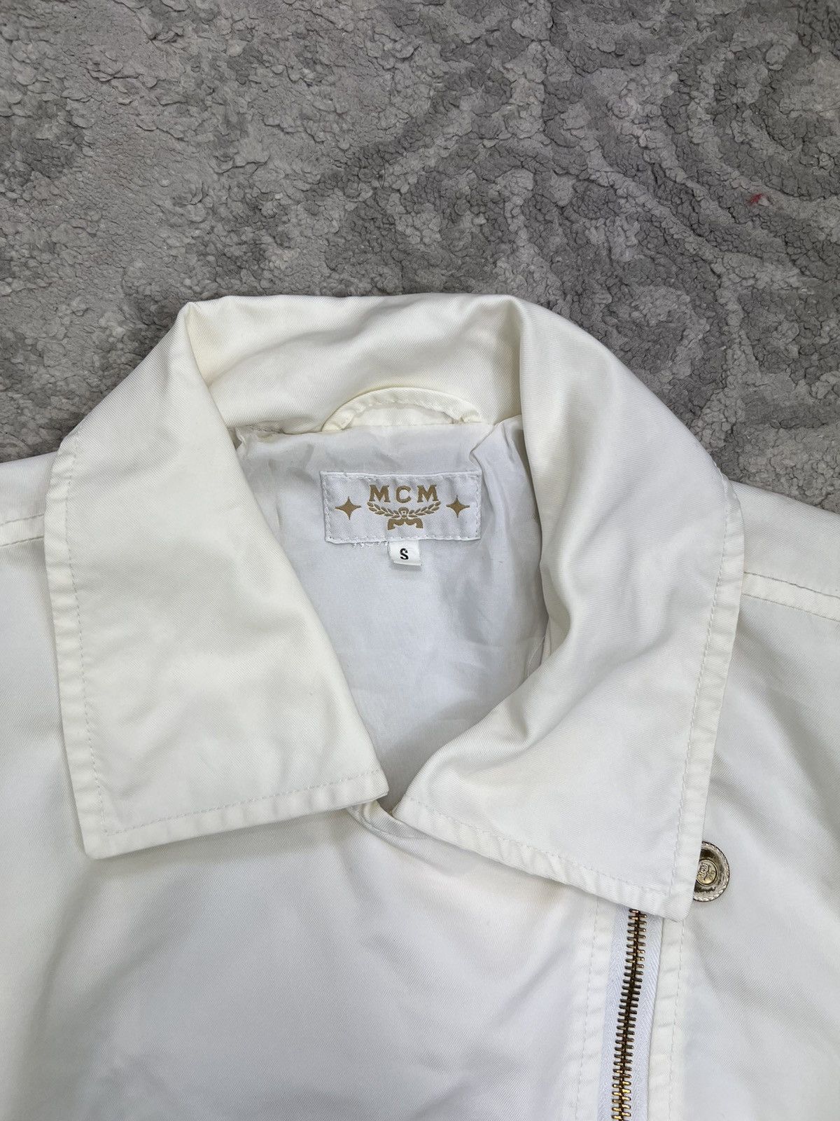 MCM MCM Vintage 90's White Jacket with Logo Buttons for Women Size S / US 4 / IT 40 - 6 Thumbnail