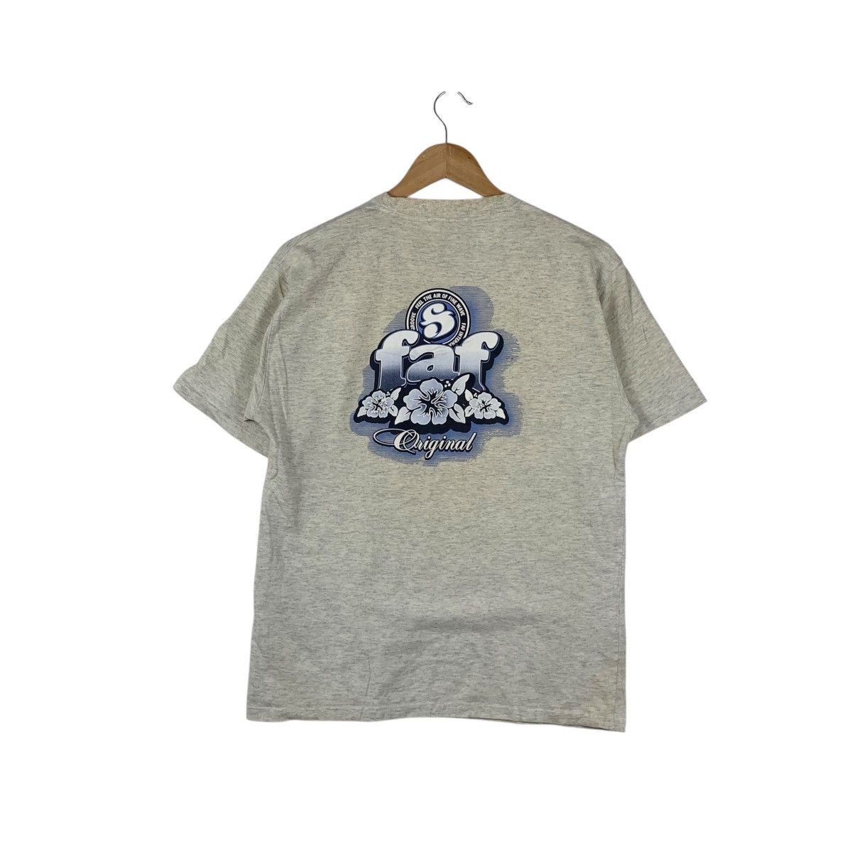Vintage Vintage FAF FEEL THE AIR Fine Wave Surf Tee Shirt Top Size US M / EU 48-50 / 2 - 1 Thumbnail