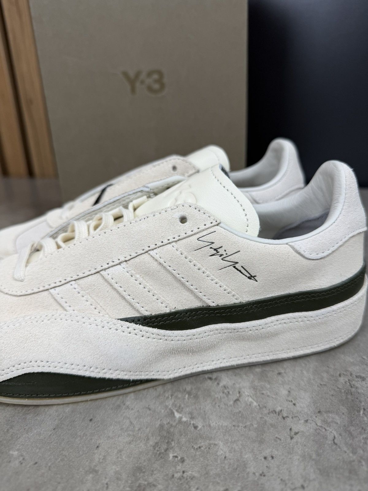 Adidas Adidas Y-3 Gazelle Cream White Sneakers Size 36 2/3 Size US 5.5 / IT 35.5 - 3 Thumbnail