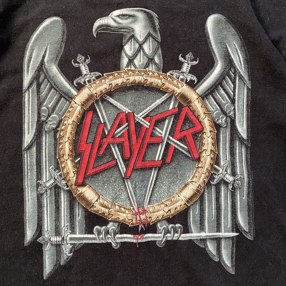 Band Tees × Vintage VINTAGE Y2K SLAYER AMAZING FADED RARE T SHIRT 284 Size US M / EU 48-50 / 2 - 2 Thumbnail