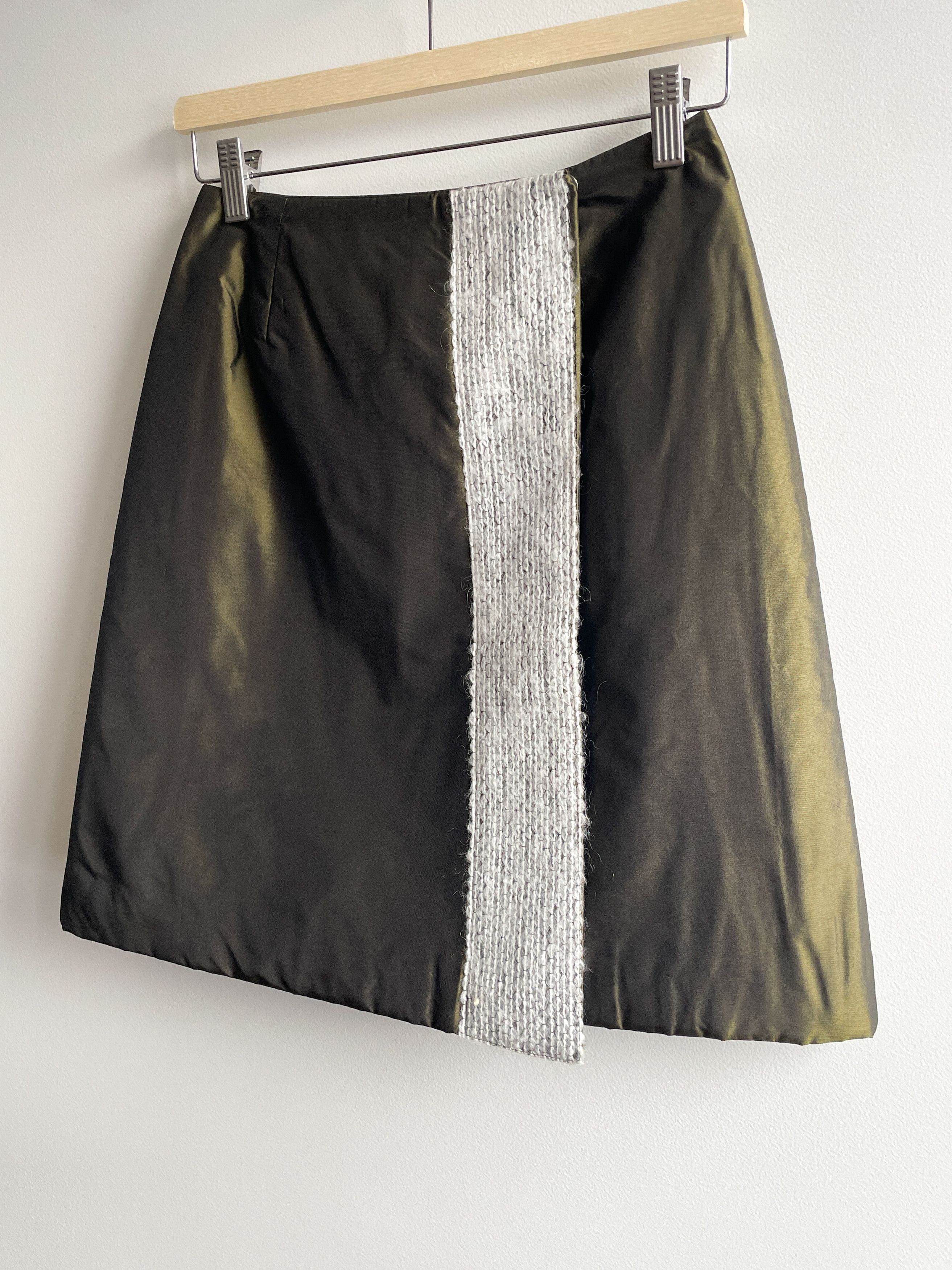 Mugler khaki puffer skirt Size 24" / US 00 / IT 34 - 3 Thumbnail