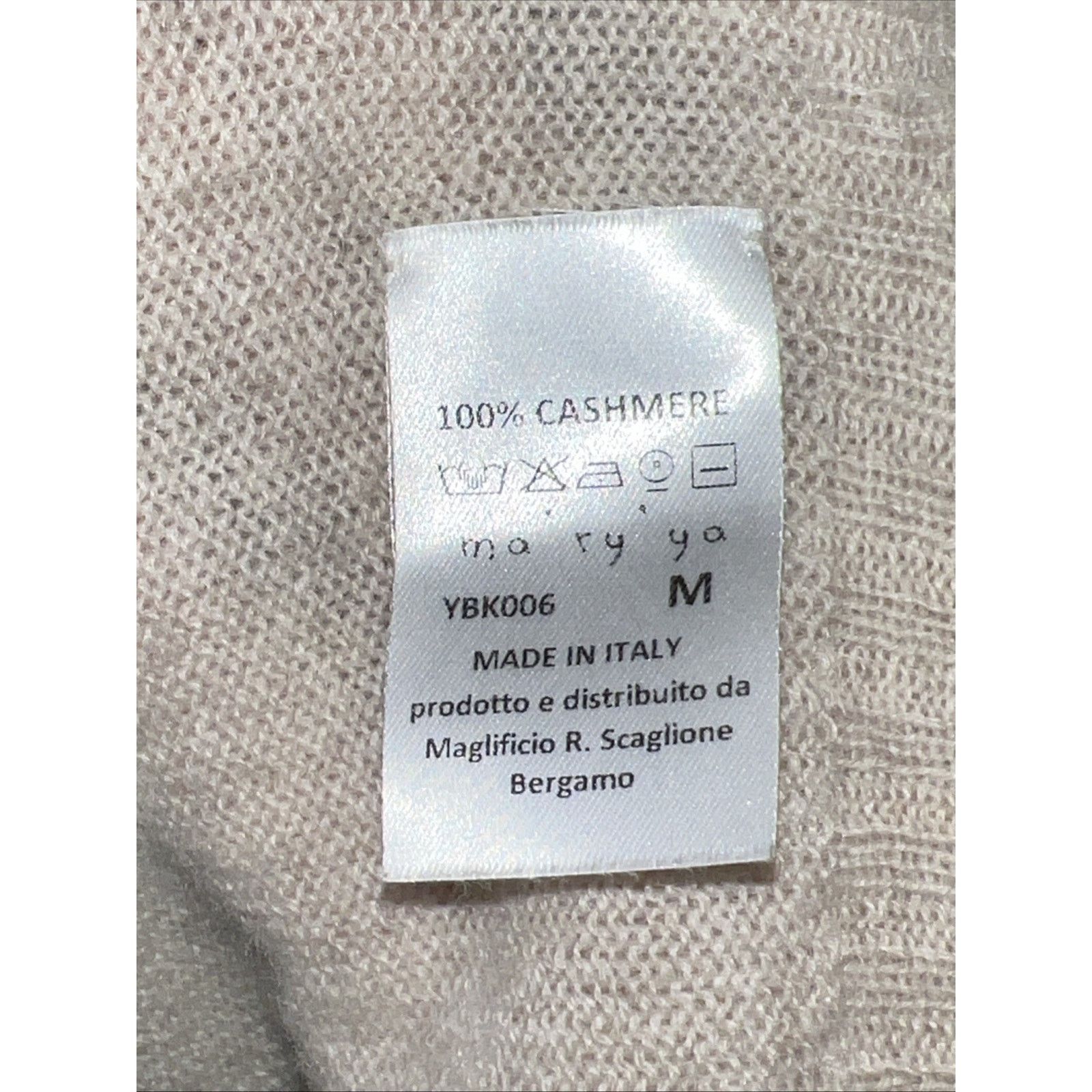 Other Ma'ry 'ya Made in Italy Beige Merino Cashmere Sweater Medium Size M / US 6-8 / IT 42-44 - 4 Thumbnail