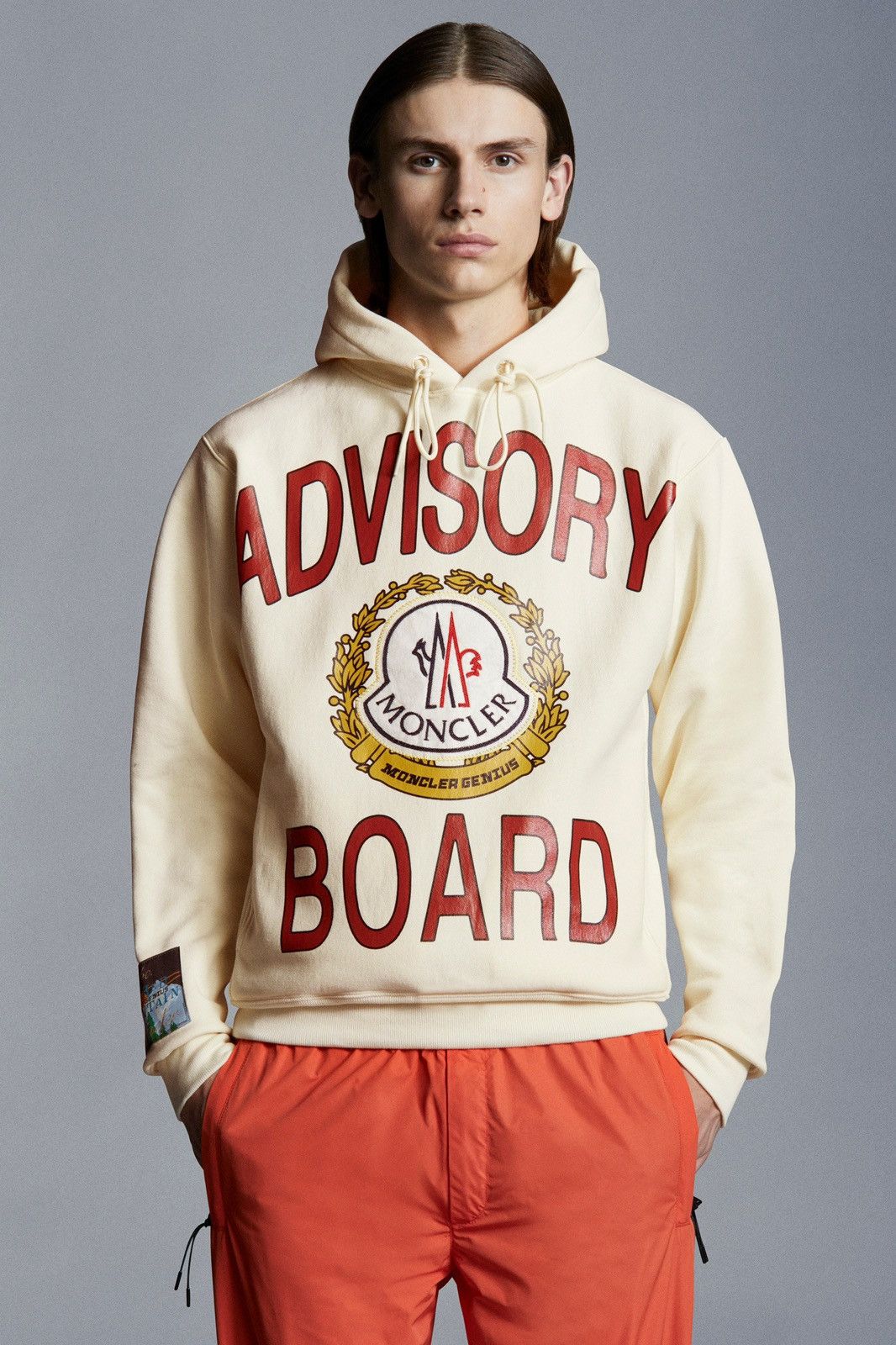 Advisory Board Crystals × Moncler Medium ABC Moncler Hoodie Cream Glitter Embroidery ABC 123. Size US M / EU 48-50 / 2 - 5 Thumbnail