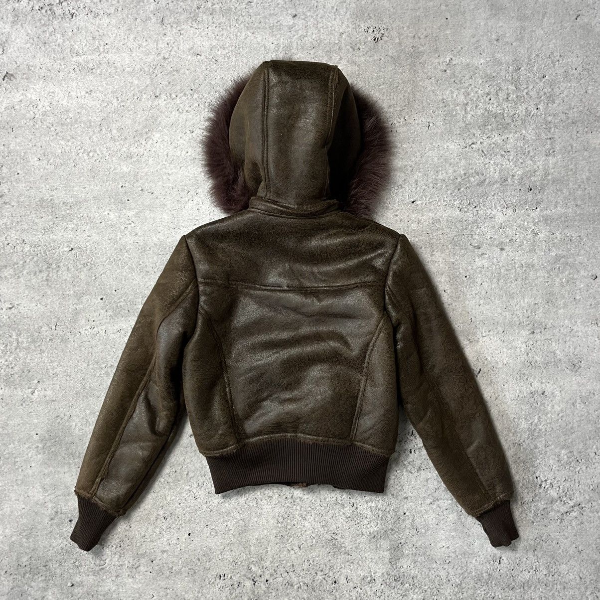 Other Vintage Avant garde bomber jacket with fur S y2k 00s boxy Size S / US 4 / IT 40 - 2 Thumbnail