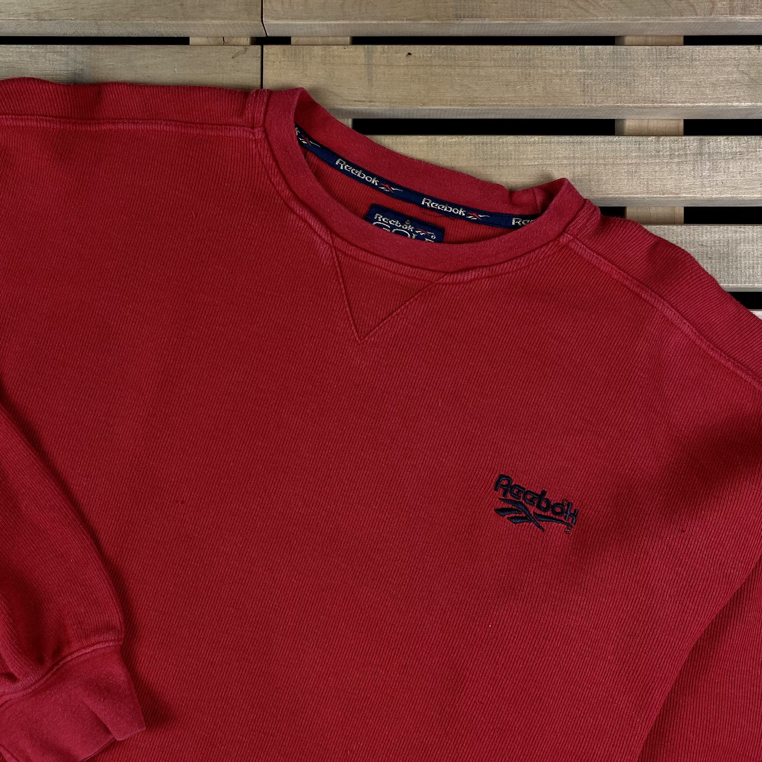 Reebok × Vintage Mens Sweatshirt Reebok Vintage Size M Red Size US M / EU 48-50 / 2 - 2 Thumbnail