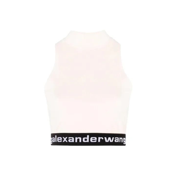 Alexander Wang Alexander Wang SS22 Logo Crop Tank Top - Size S / US 4 / IT 40 - 1 Thumbnail