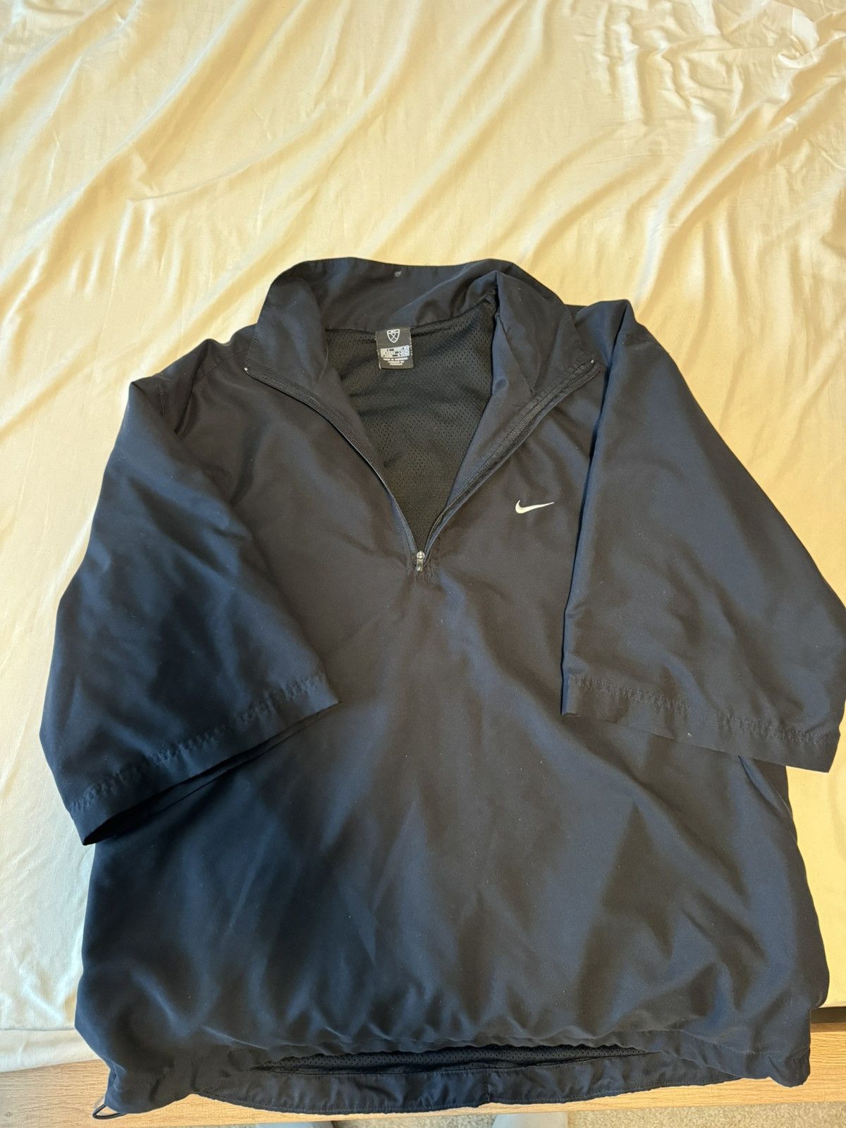 Nike × Vintage Vintage Nike short sleeve quarter zip sweat shirt Size US L / EU 52-54 / 3 - 1 Thumbnail