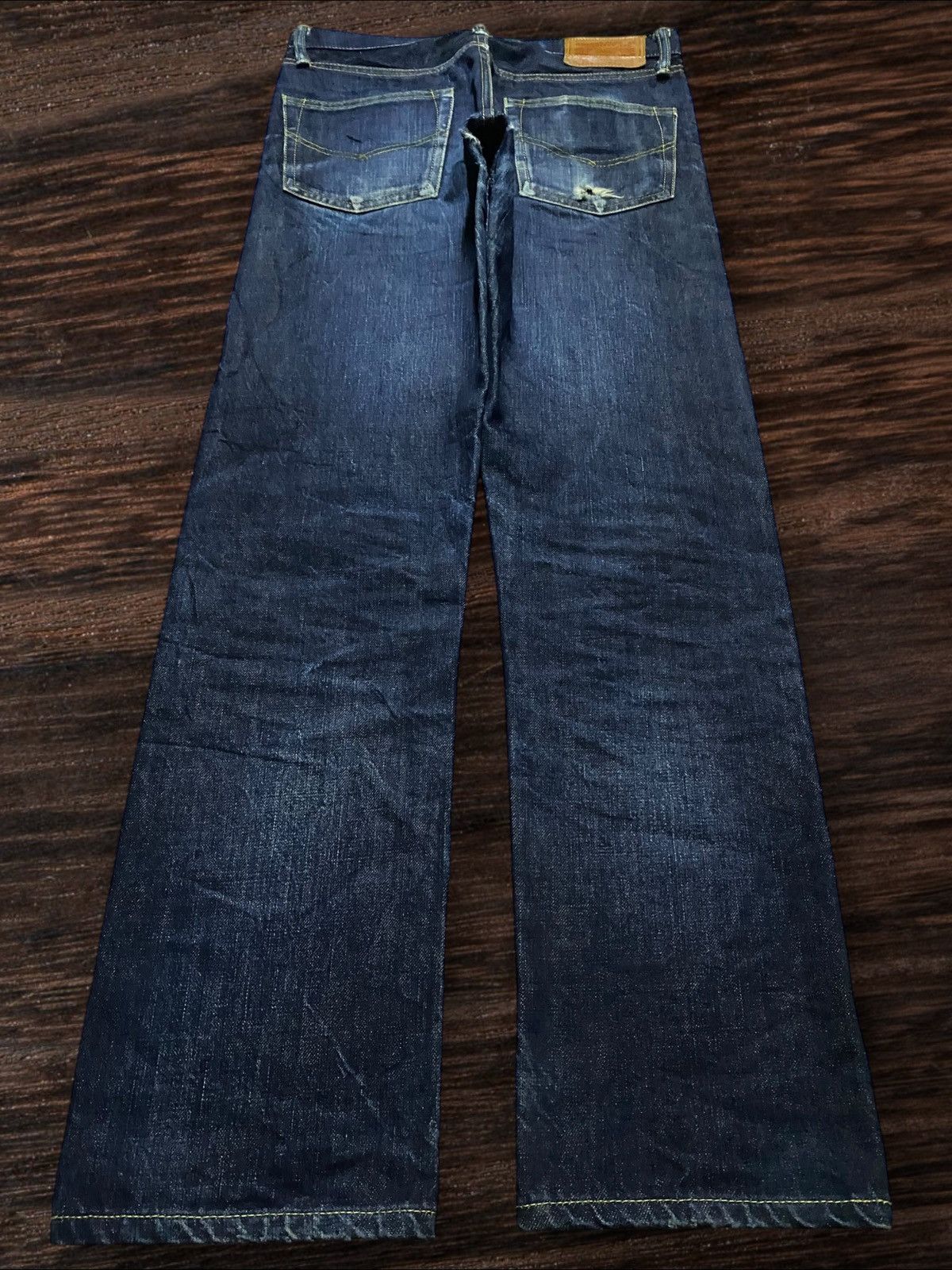 Burgus Plus Vintage Japanese Brand Burgus Blue Straight Fit Jeans Size US 30 / EU 46 - 2 Thumbnail
