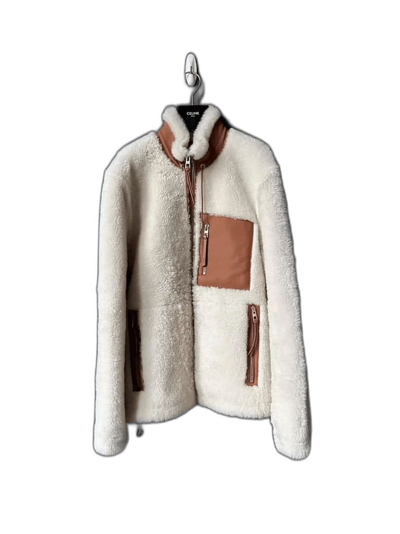 Loewe Loewe Shearling and Leather Jacket Size L / US 10 / IT 46 - 1 Thumbnail