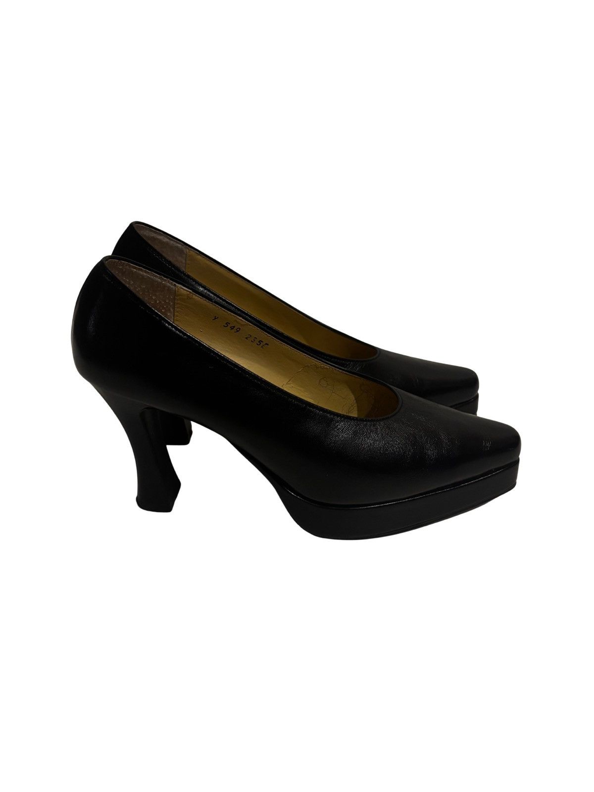 Other Comfort black leather Heels.wf1510 Size US 6.5 / IT 36.5 - 4 Thumbnail