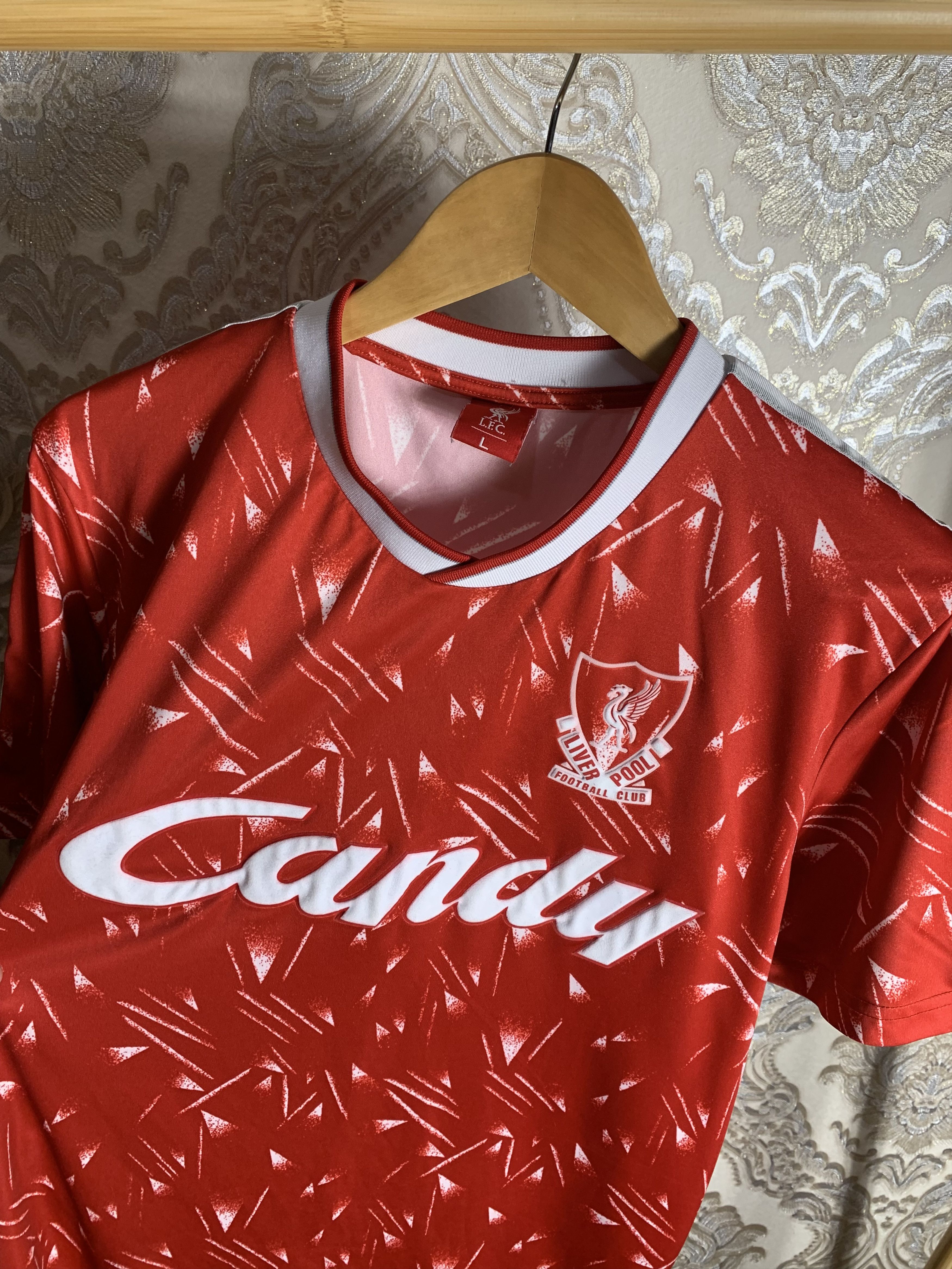 Vintage VERY RARE FC LIVERPOOL ENGLAND RETRO SOCCER JERSEY CANDY 90s Size US L / EU 52-54 / 3 - 2 Thumbnail