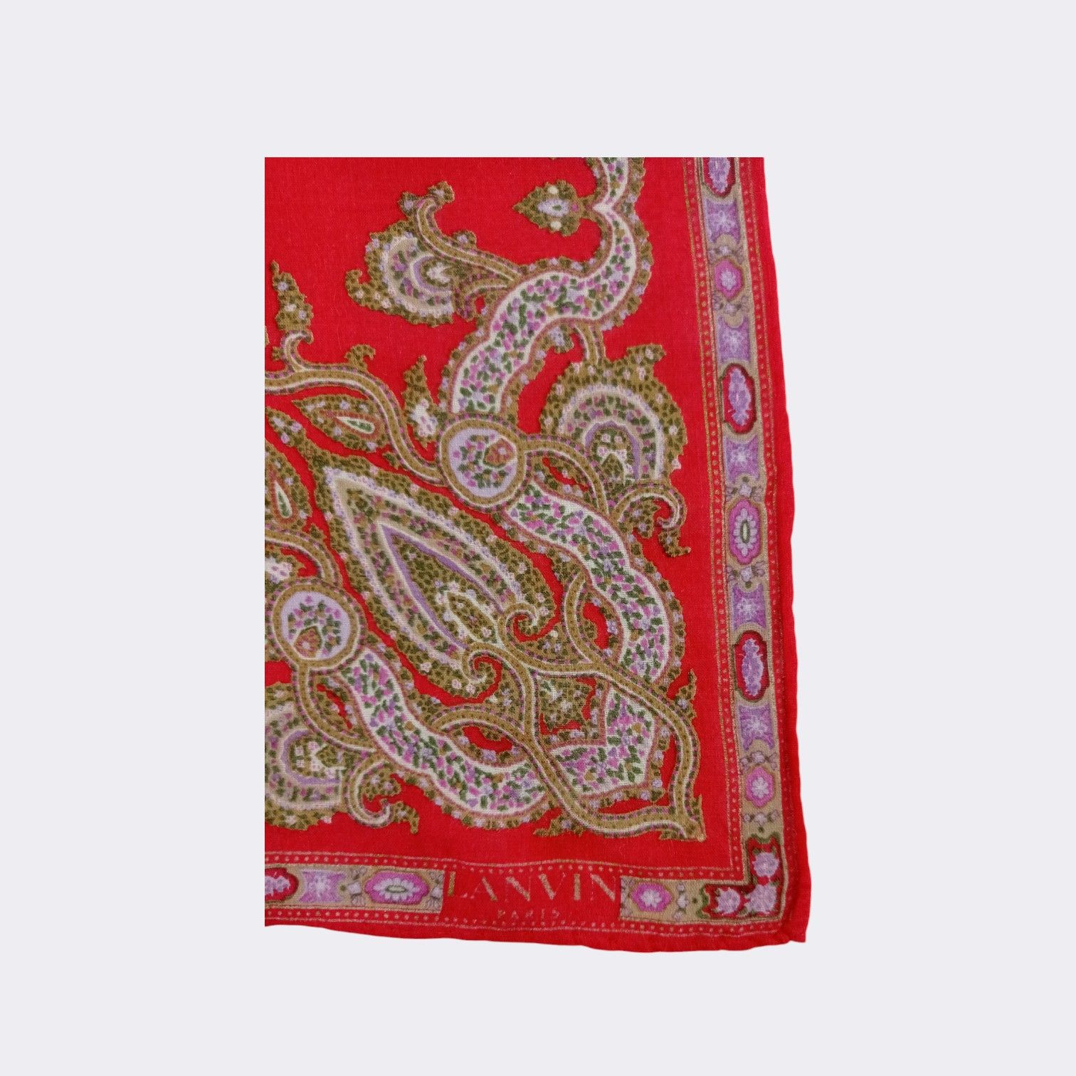 Lanvin Vintage Lanvin Handkerchief Neckerchief Bandana H194K Size ONE SIZE - 3 Thumbnail