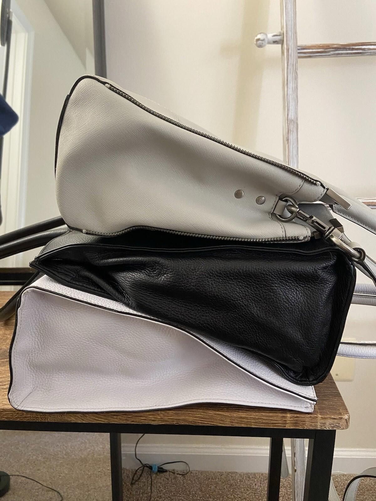 Designer 3piece Rebecca Minkoff leather saffiano hand shoulder bags Size ONE SIZE - 8 Thumbnail