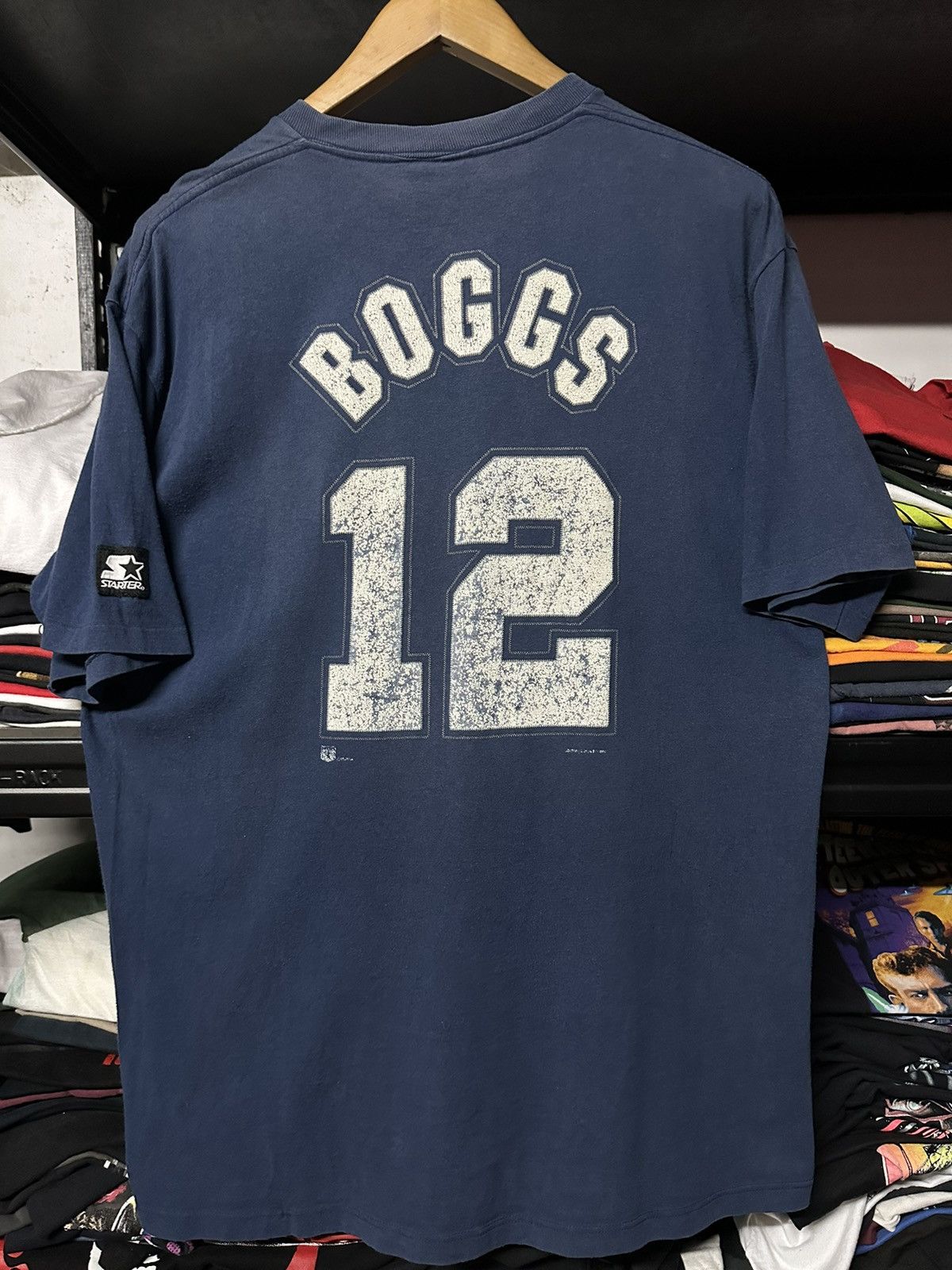 Vintage 90s NY Starter BOGGS 12 MLB Sun Faded Tee