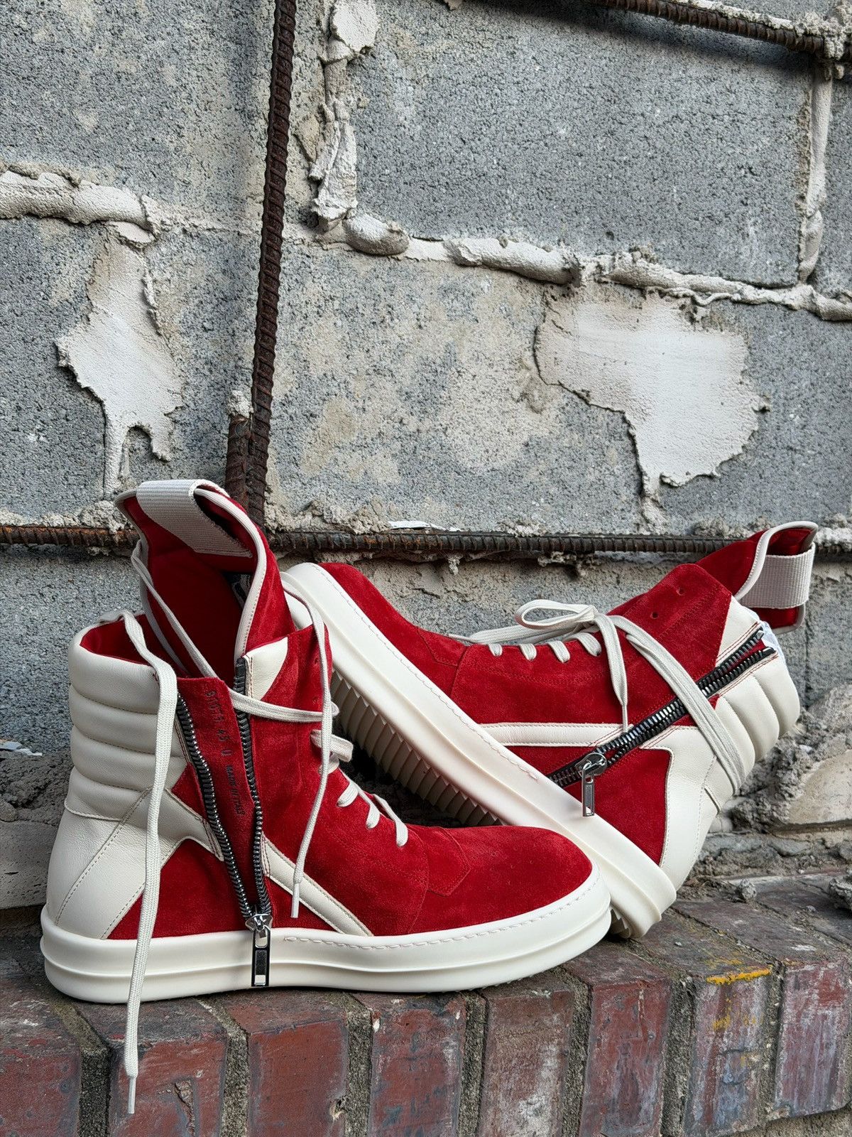 Rick Owens Rick Owens Geobasket Carnelian Milk Size US 10 / EU 43 - 4 Thumbnail
