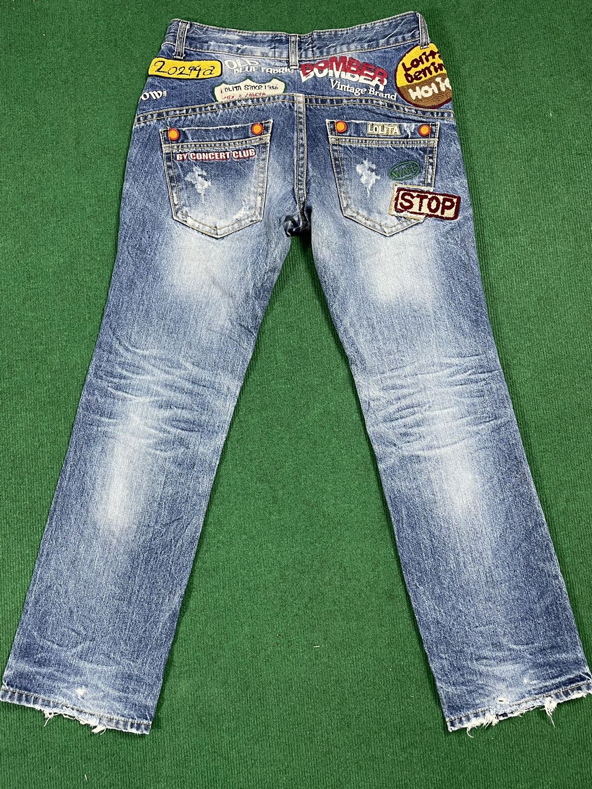 If Six Was Nine × Japanese Brand Distressed Lolita Jeans With Rare Patches Size US 34 / EU 50 - 1 Thumbnail