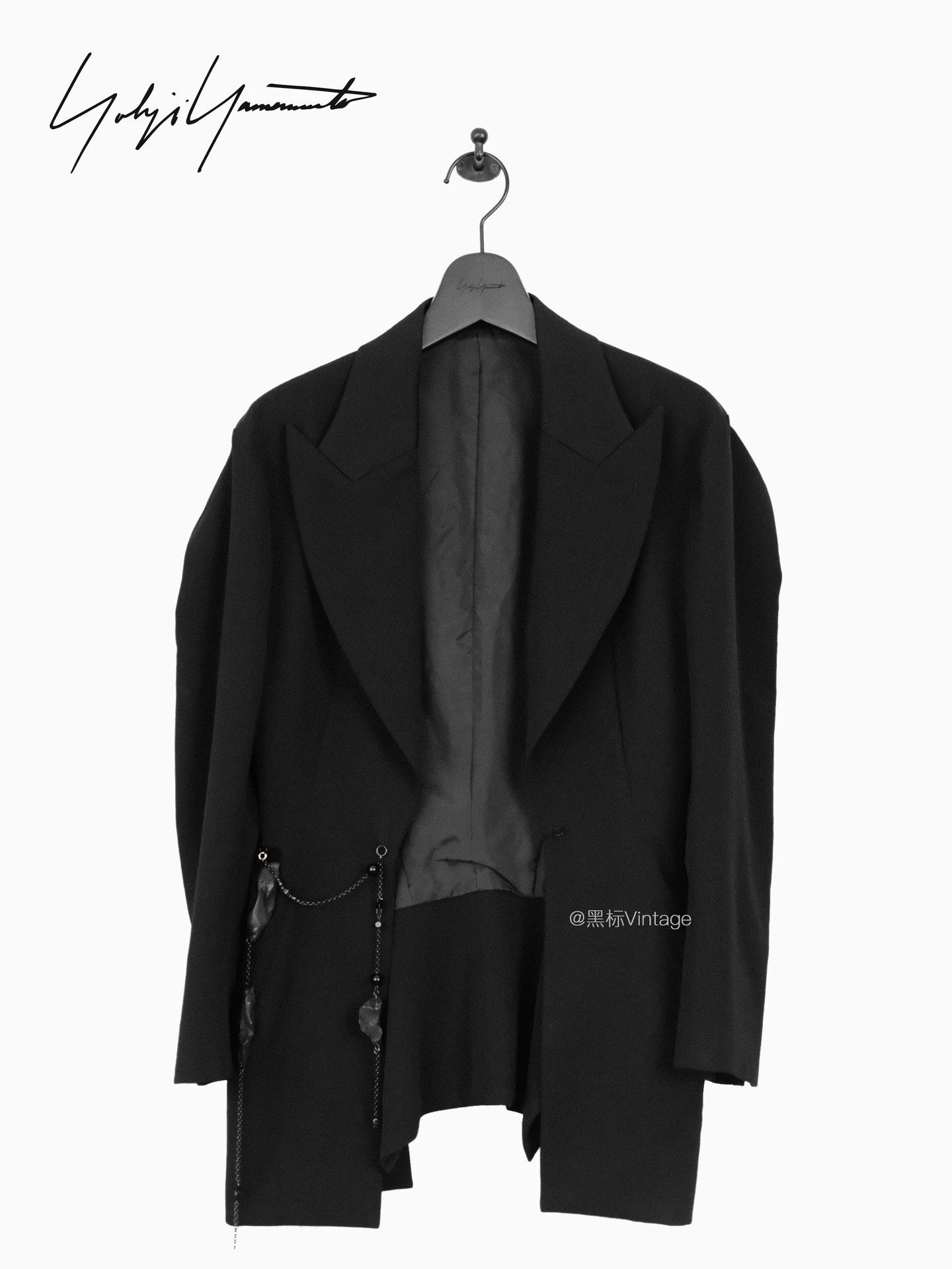 Yohji Yamamoto Yohji Yamamoto 18AW Vintage Decon Black Rock Chain Blazer Size US S / EU 44-46 / 1 - 1 Thumbnail