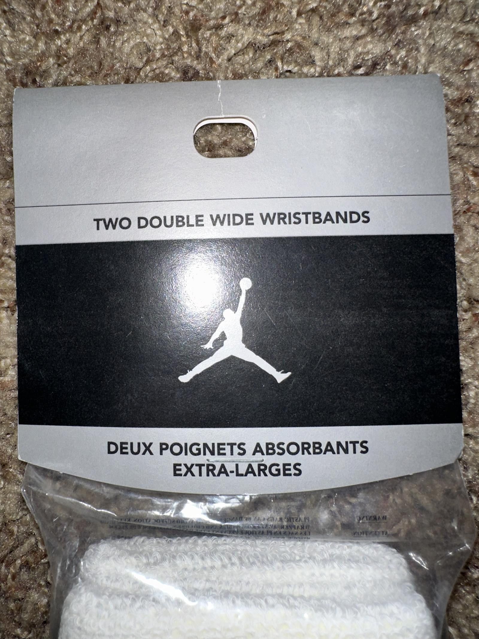 Designer Air Jordan Jumpman 2 Double Wide Wristband Sample 2003 Size ONE SIZE - 3 Thumbnail