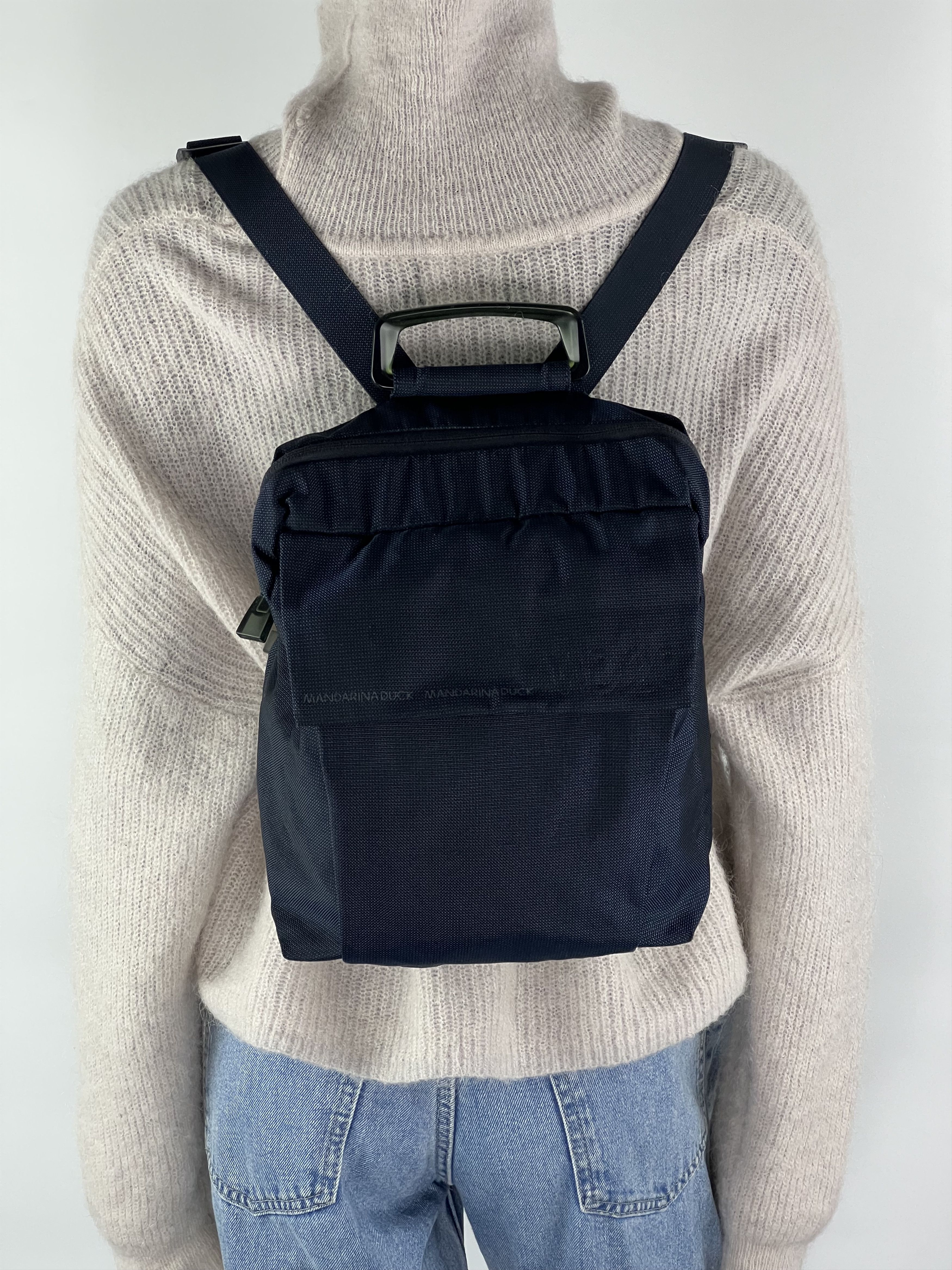Mandarina Duck Mandarina Duck MD20 Navy Blue Nylon Backpack Size ONE SIZE - 1 Thumbnail
