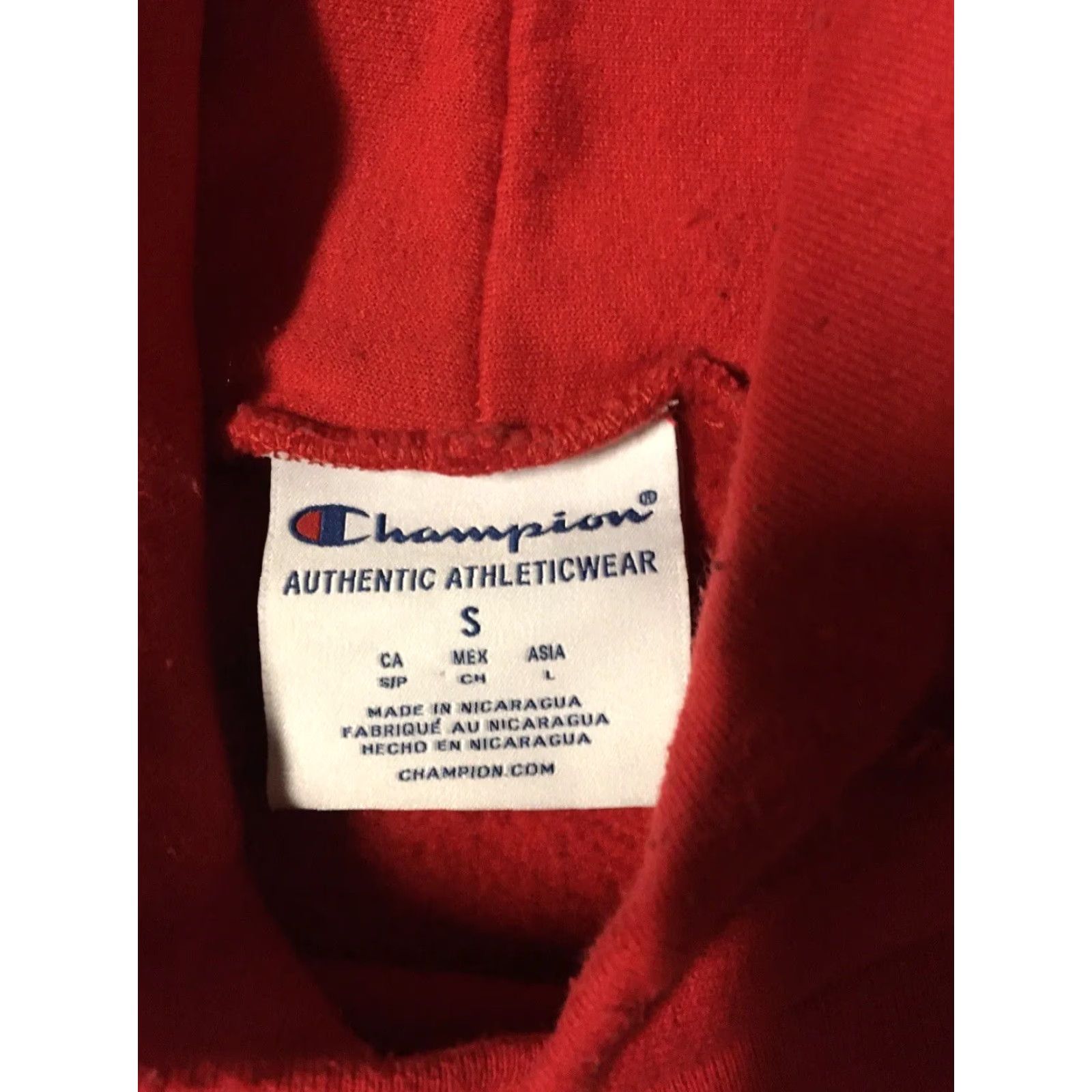 Champion VINTAGE Champion Hoodie Montclair State University Red S Pullover Sweatshirt Men Size US S / EU 44-46 / 1 - 7 Thumbnail