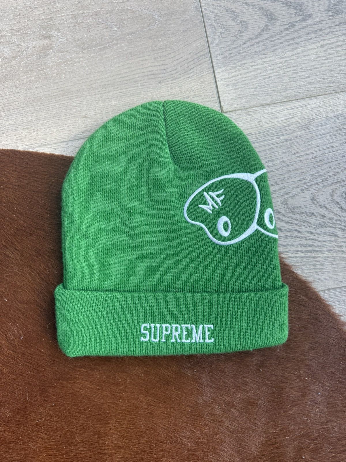 Supreme Supreme x MF DOOM Beanie Green Size ONE SIZE - 1 Thumbnail