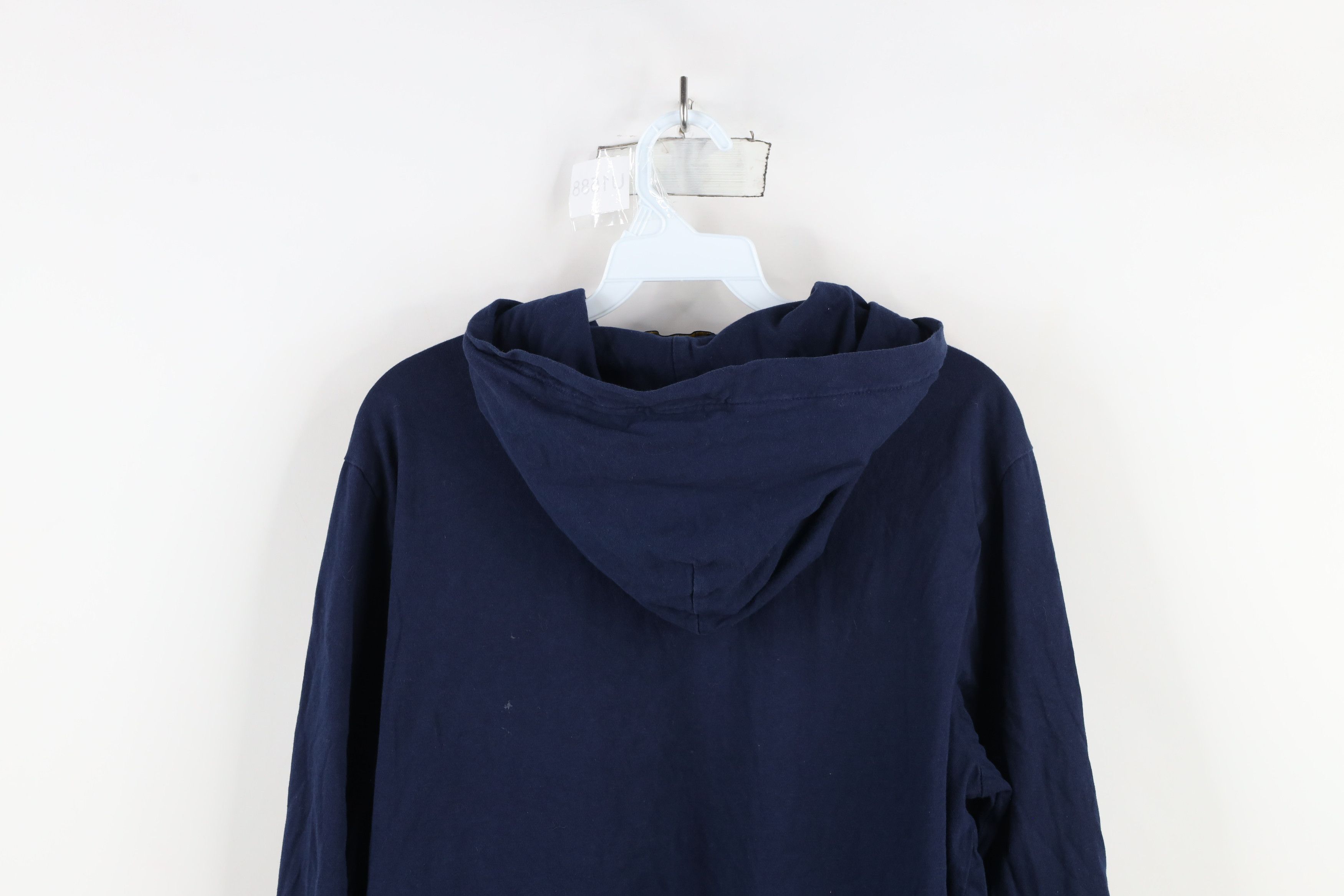 Ralph Lauren Vintage Ralph Lauren Spell Block Letter Hooded T-Shirt Blue Size US M / EU 48-50 / 2 - 13 Thumbnail