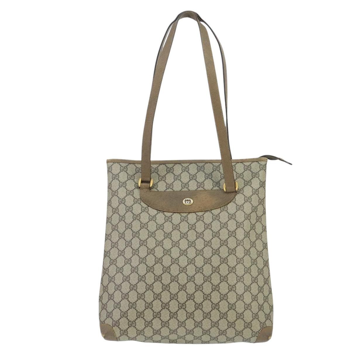 Gucci GUCCI GG Supreme Tote Bag Pvc Leather Beige Gold 89 02 905 Size ONE SIZE - 2 Thumbnail