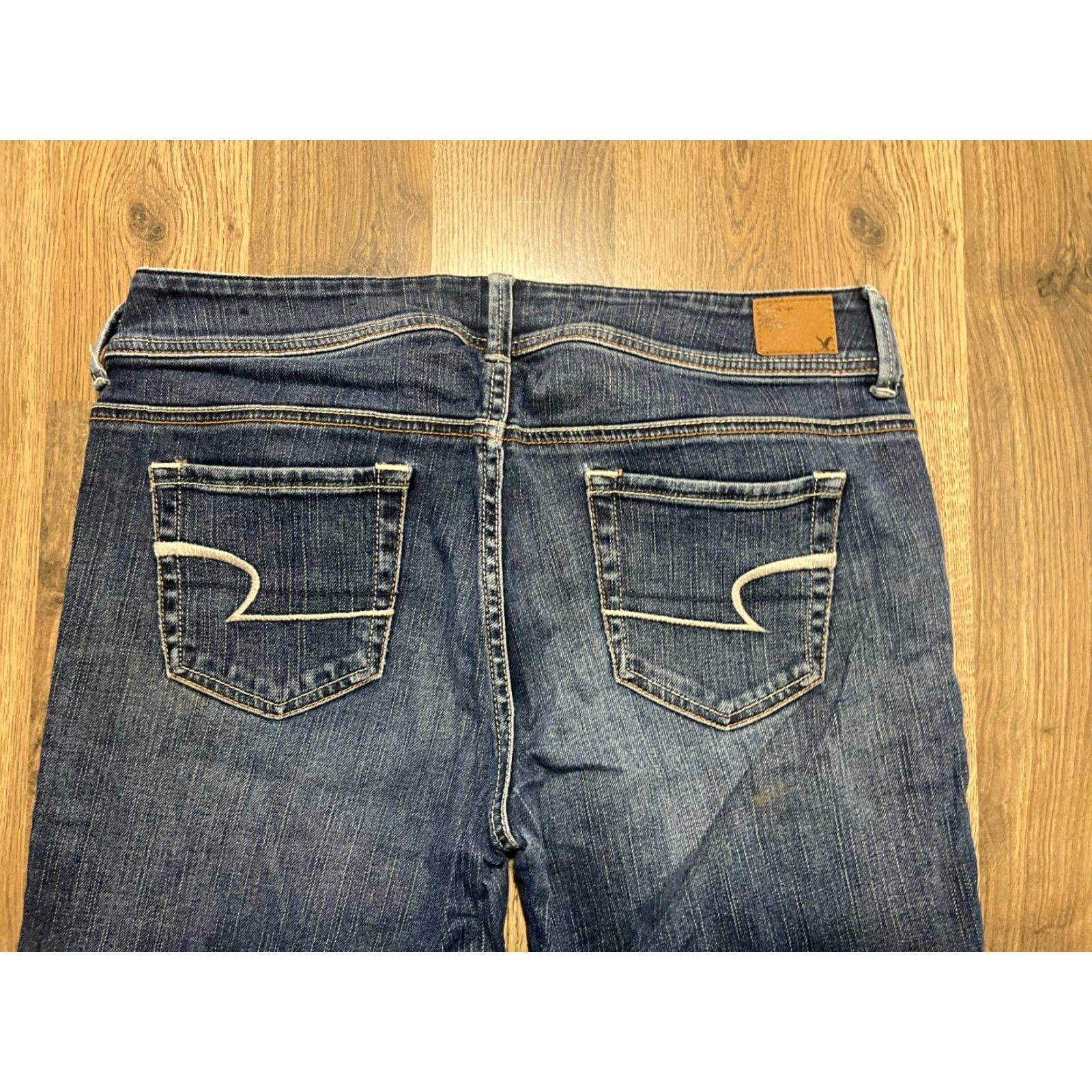 American Eagle Outfitters VINTAGE American Eagle Outfitters Jeans Women's 32? Blue Denim Long Original Bootopen? Size 24" / US 00 / IT 34 - 4 Thumbnail