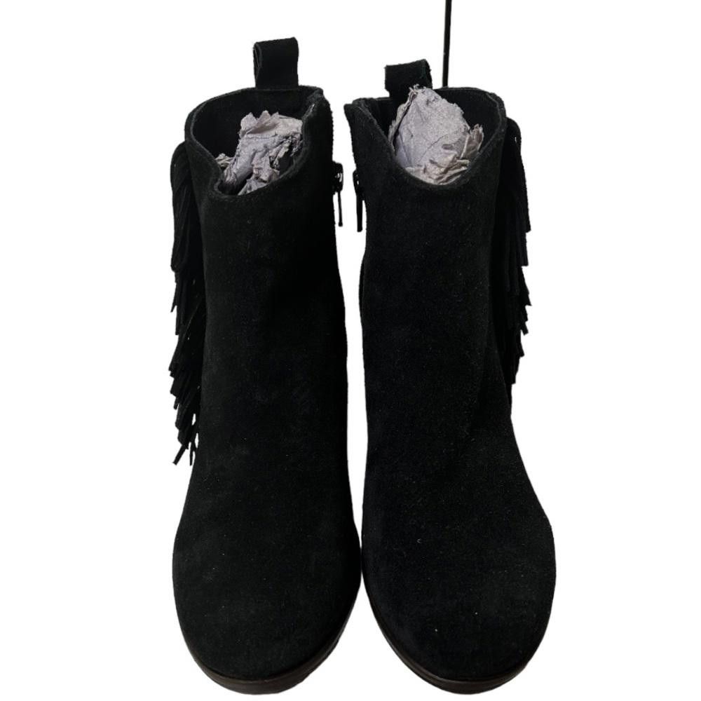 Designer Matisse l NWOT Cloey Fringe Black Suede Bootie 6 Size US 6 / IT 36 - 2 Thumbnail