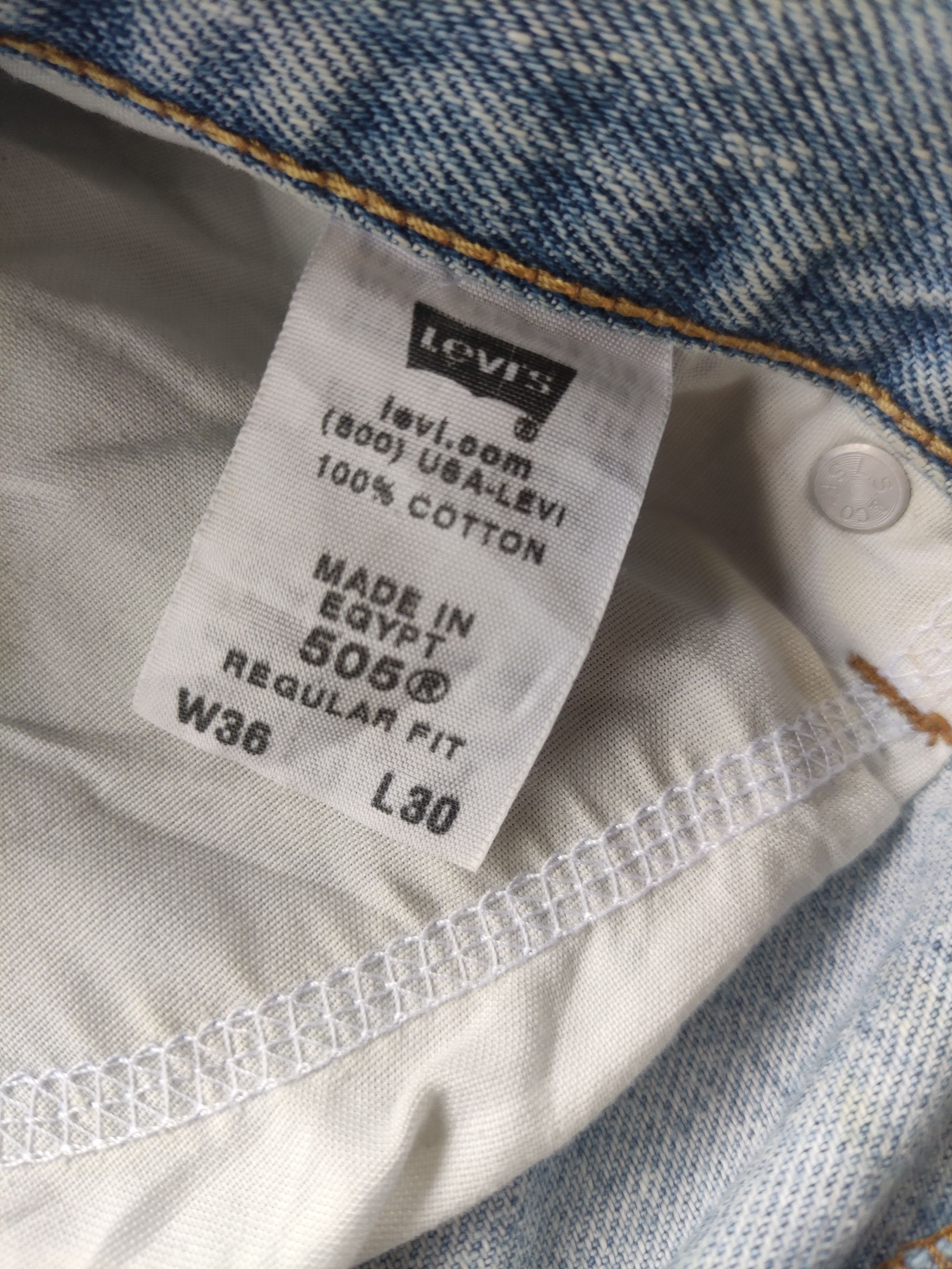 Levi's Vintage Levis Jean Distressed Faded Denim Size US 37 - 7 Thumbnail