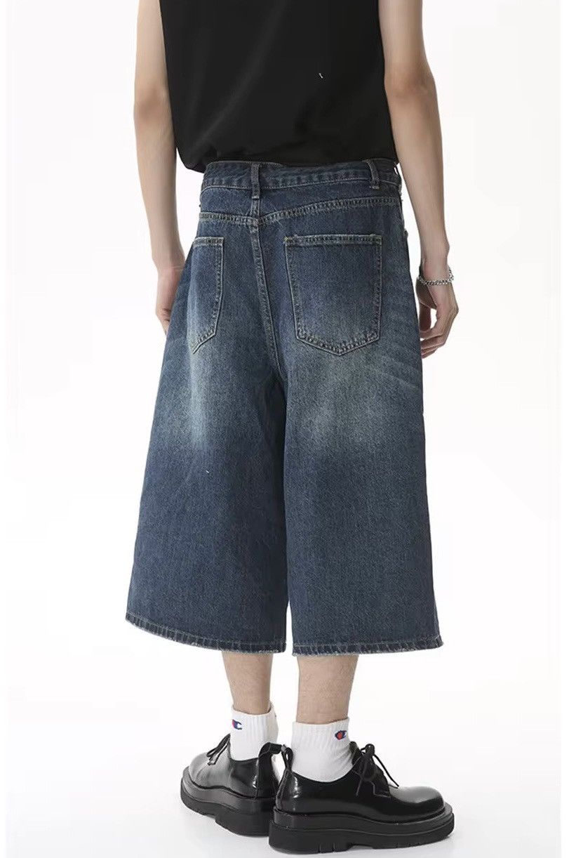 Jean × Vintage Vintage Fade Wide Leg Short Denim Jorts Size US 30 / EU 46 - 5 Thumbnail