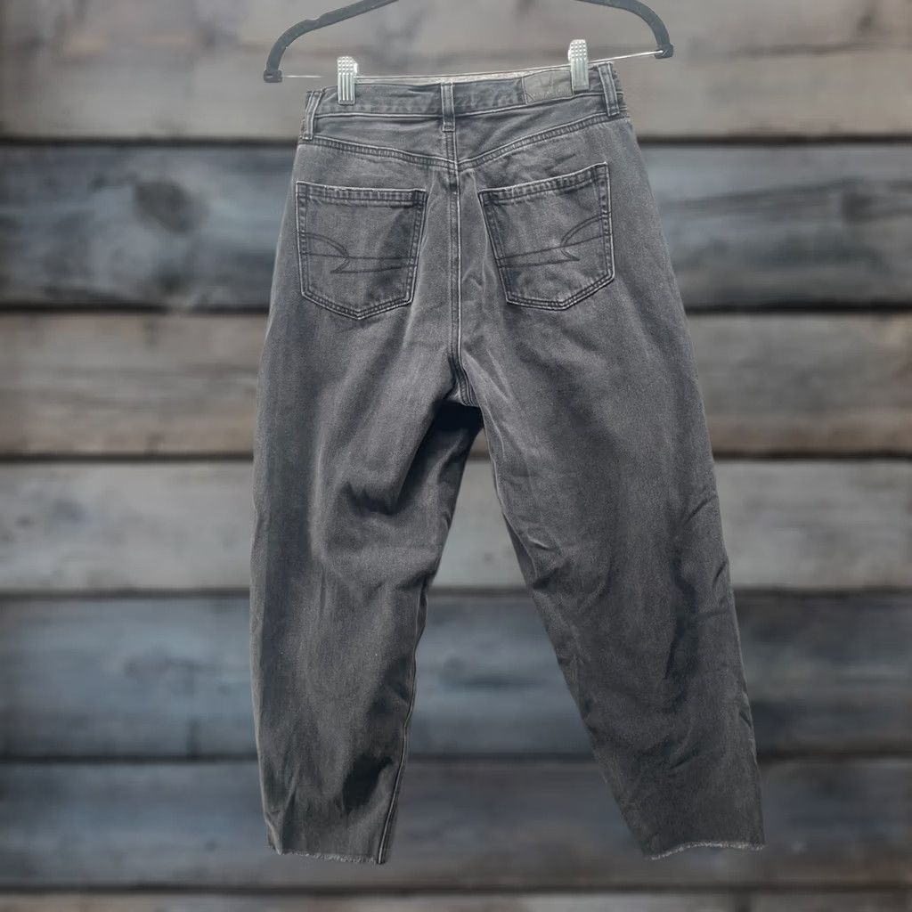 American Eagle Outfitters VINTAGE American Eagle Outfitters Relaxed Mom Jean Womens 0 X-Short Washed Black Distressed Jeans 5-Pocket Design Mens Womens Size 25" / US 0 / IT 36 - 1 Thumbnail