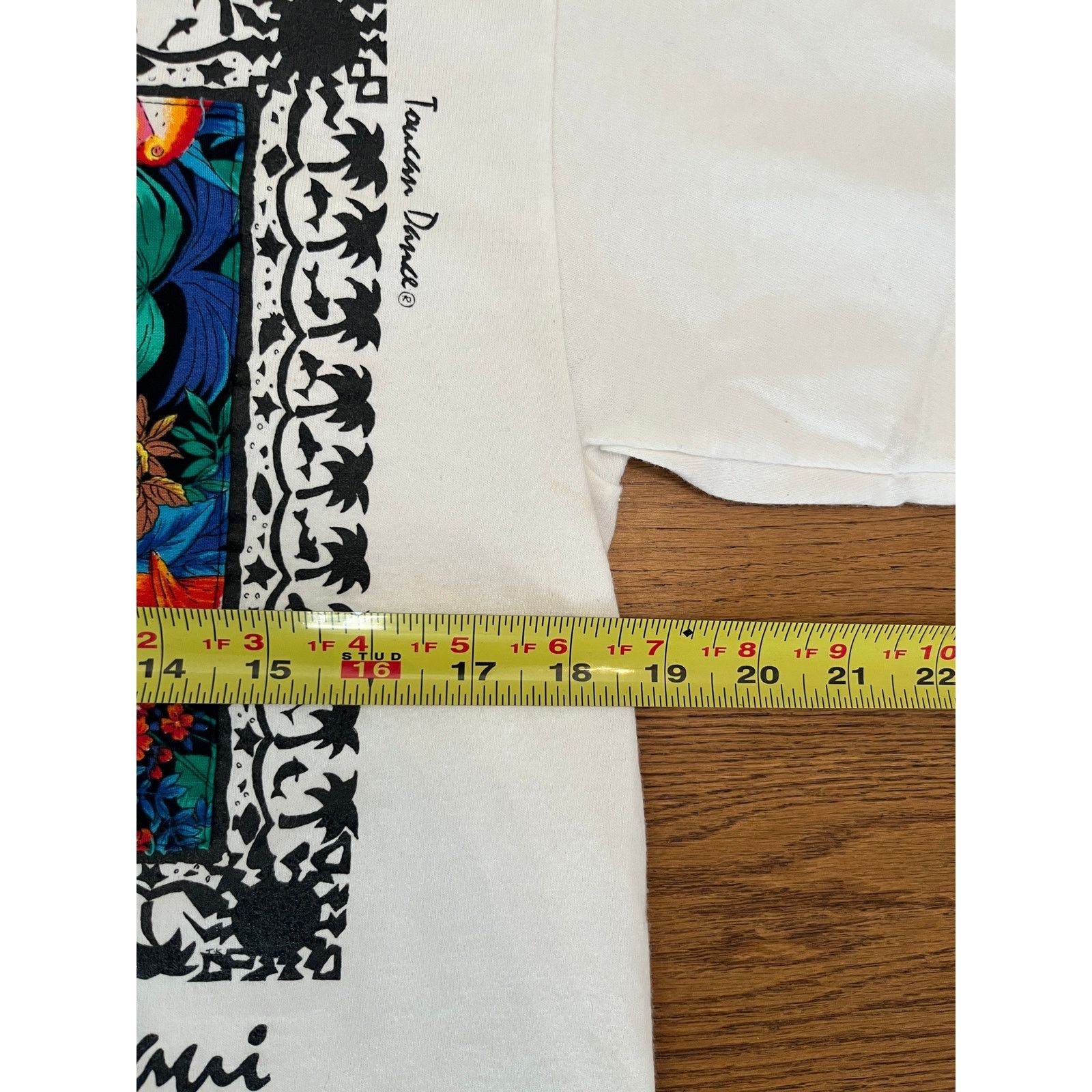 Other TOUCAN DANCE By Maui T-Shirt Large Tropical Floral Whte 90's Size US L / EU 52-54 / 3 - 8 Thumbnail