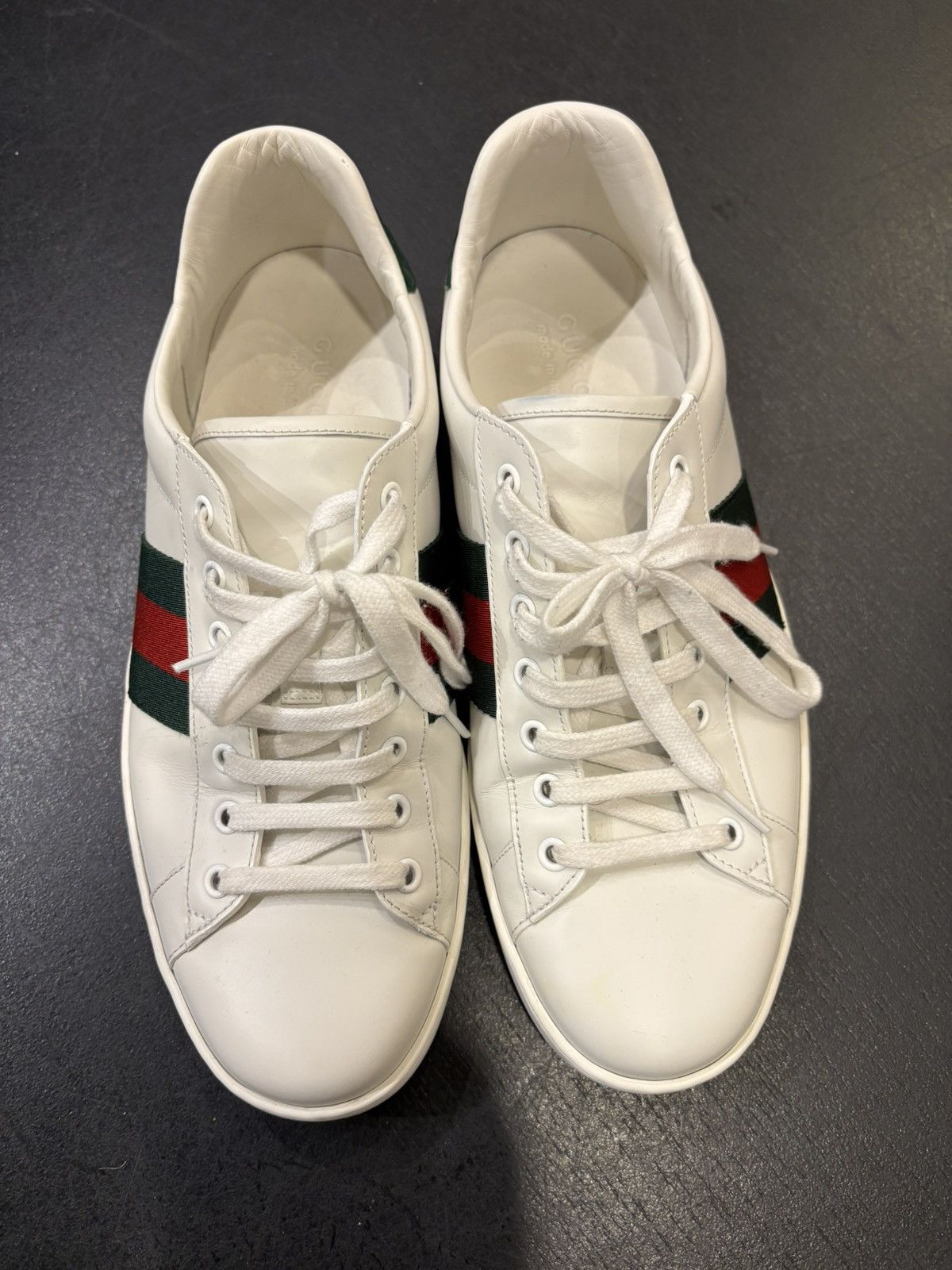 Gucci Gucci Ace Low Top Sneaker Crocodile Leather Size US 10 / EU 43 - 6 Thumbnail
