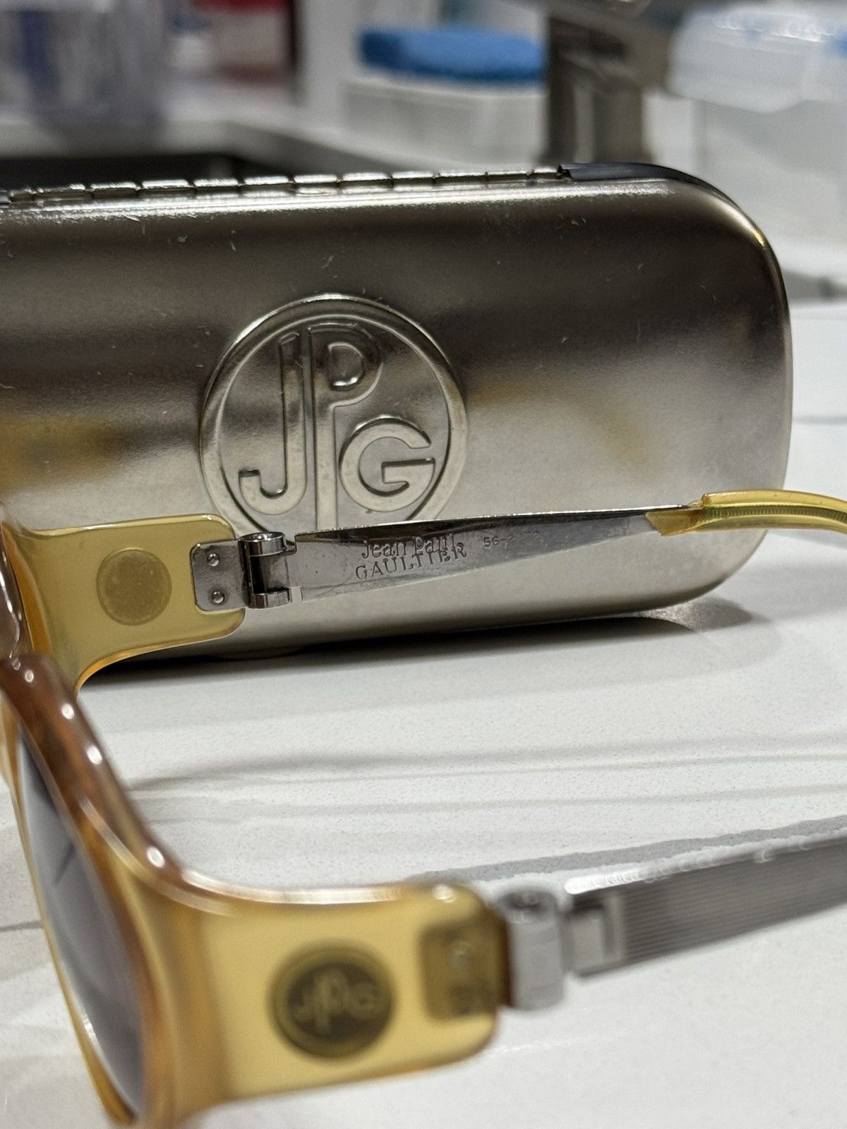 Jean Paul Gaultier VINTAGE JEAN PAUL GAULTIER 56-2272 STEAMPUNK SUNGLASSES Size ONE SIZE - 8 Thumbnail
