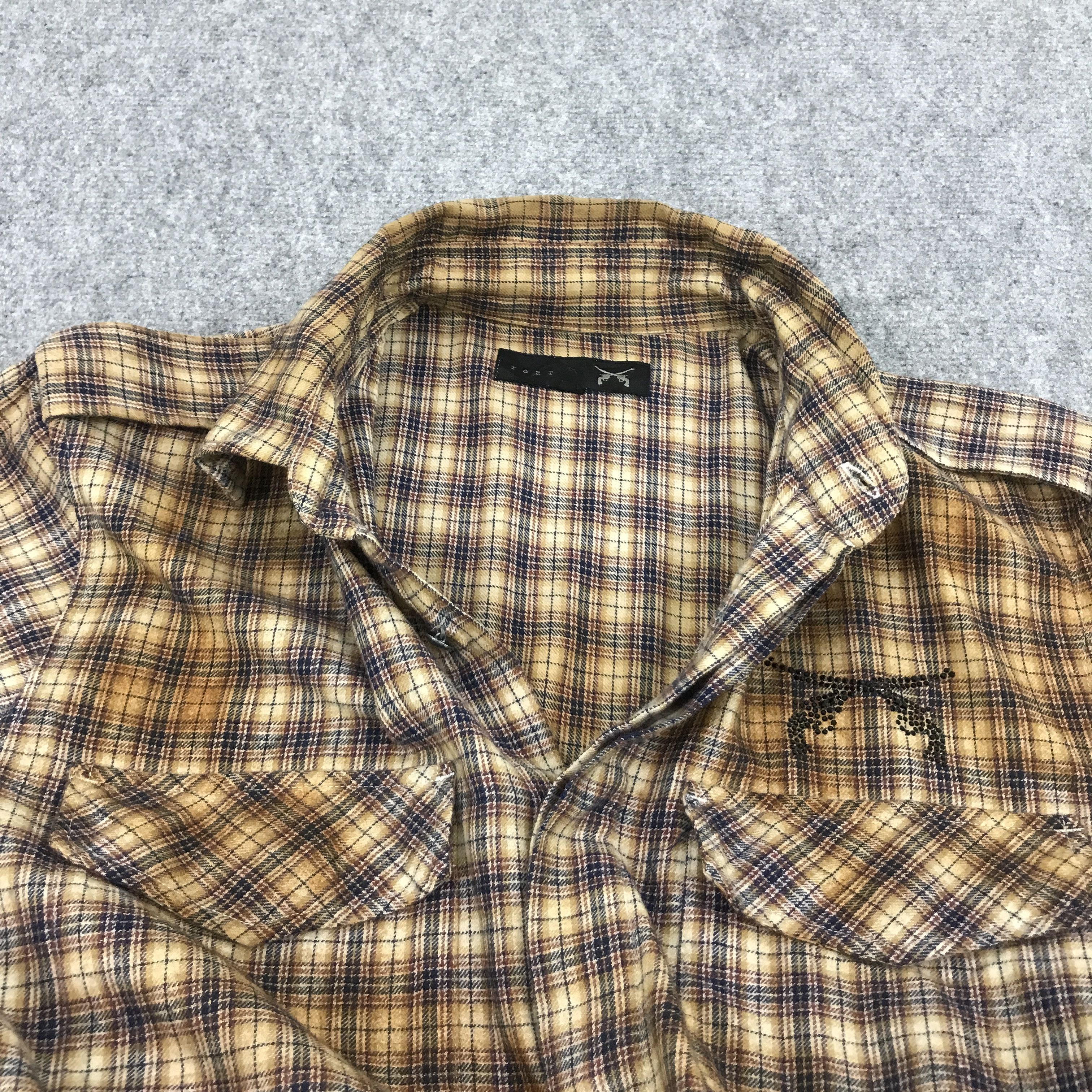 If Six Was Nine ROAR FLANNEL RUSTY STYLE PUNK BUTTON UP SHIRTS Size US M / EU 48-50 / 2 - 7 Thumbnail